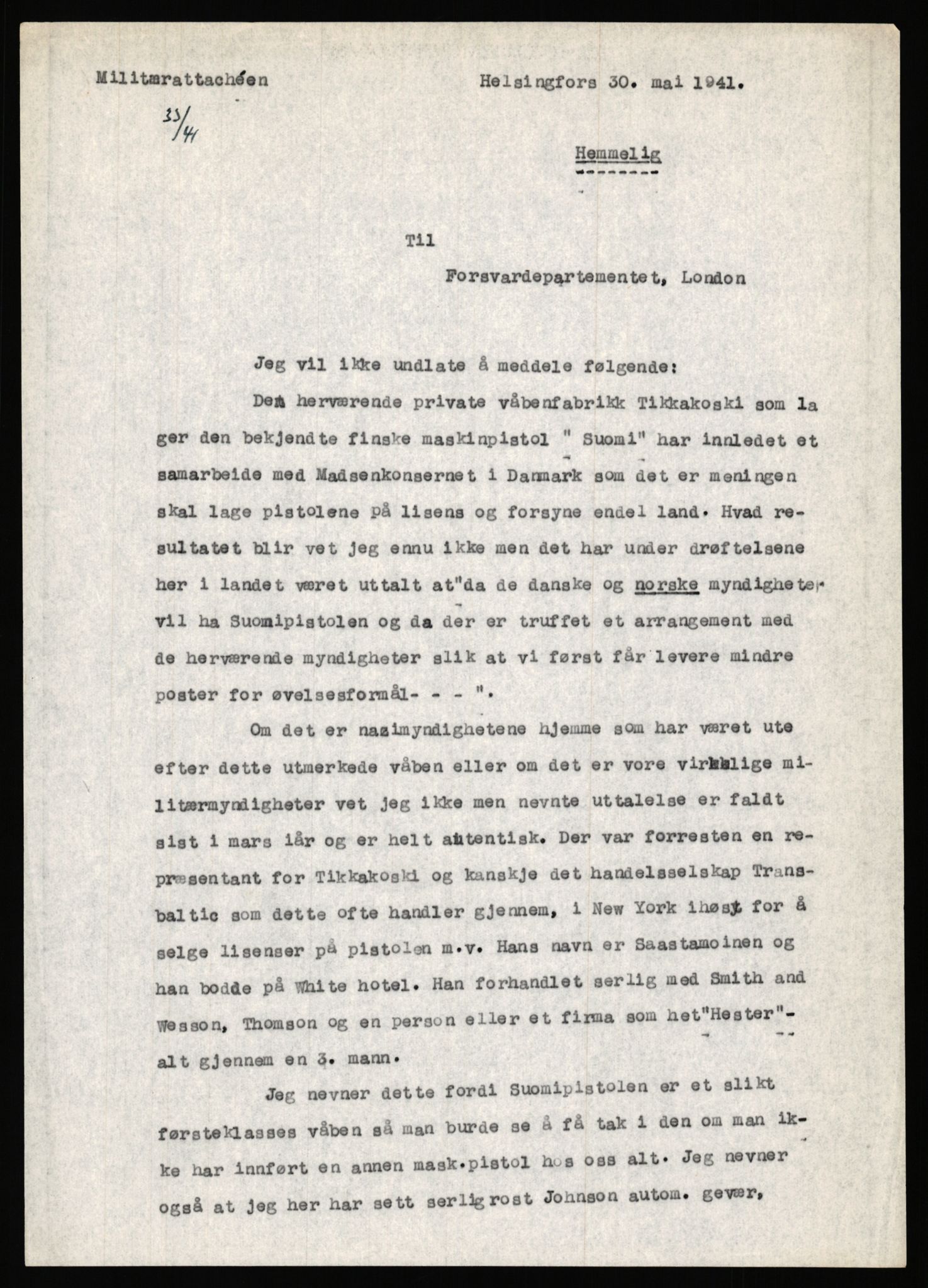 Forsvaret, Forsvarets krigshistoriske avdeling, AV/RA-RAFA-2017/Y/Ya/L0006: II-C-11-11,2 - Utenriksdepartementet.  Legasjonen i Helsingfors., 1940-1946, p. 386