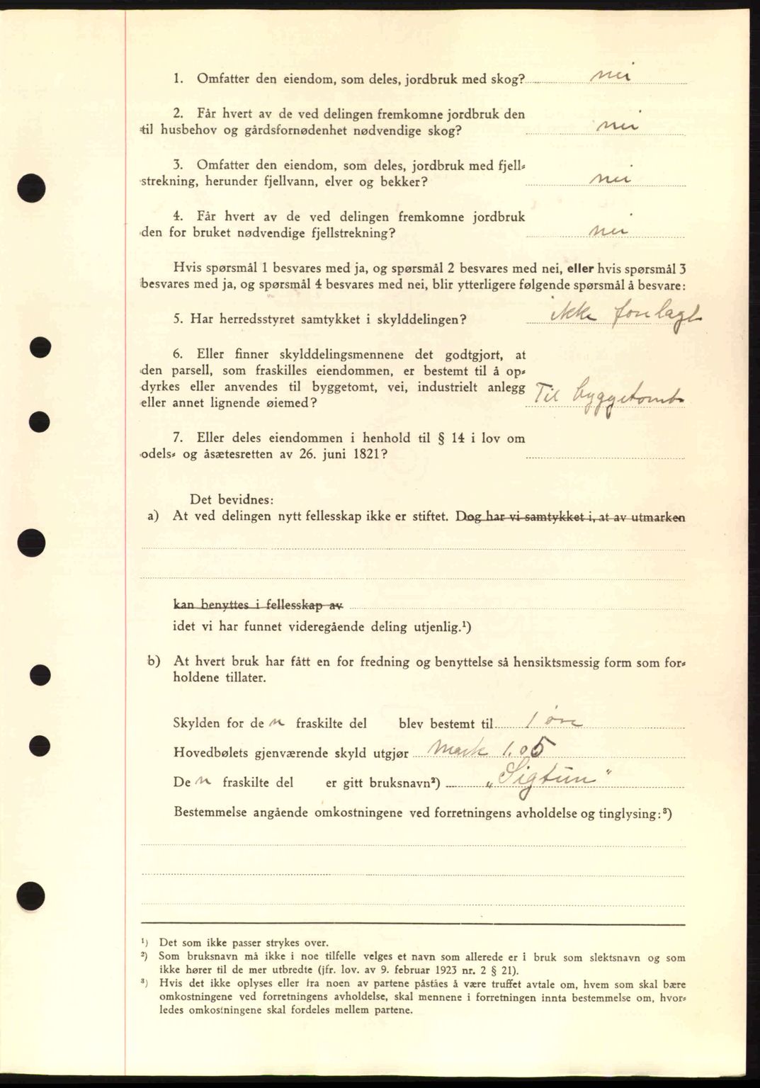 Nordre Sunnmøre sorenskriveri, SAT/A-0006/1/2/2C/2Ca: Mortgage book no. A11, 1941-1941, Diary no: : 898/1941
