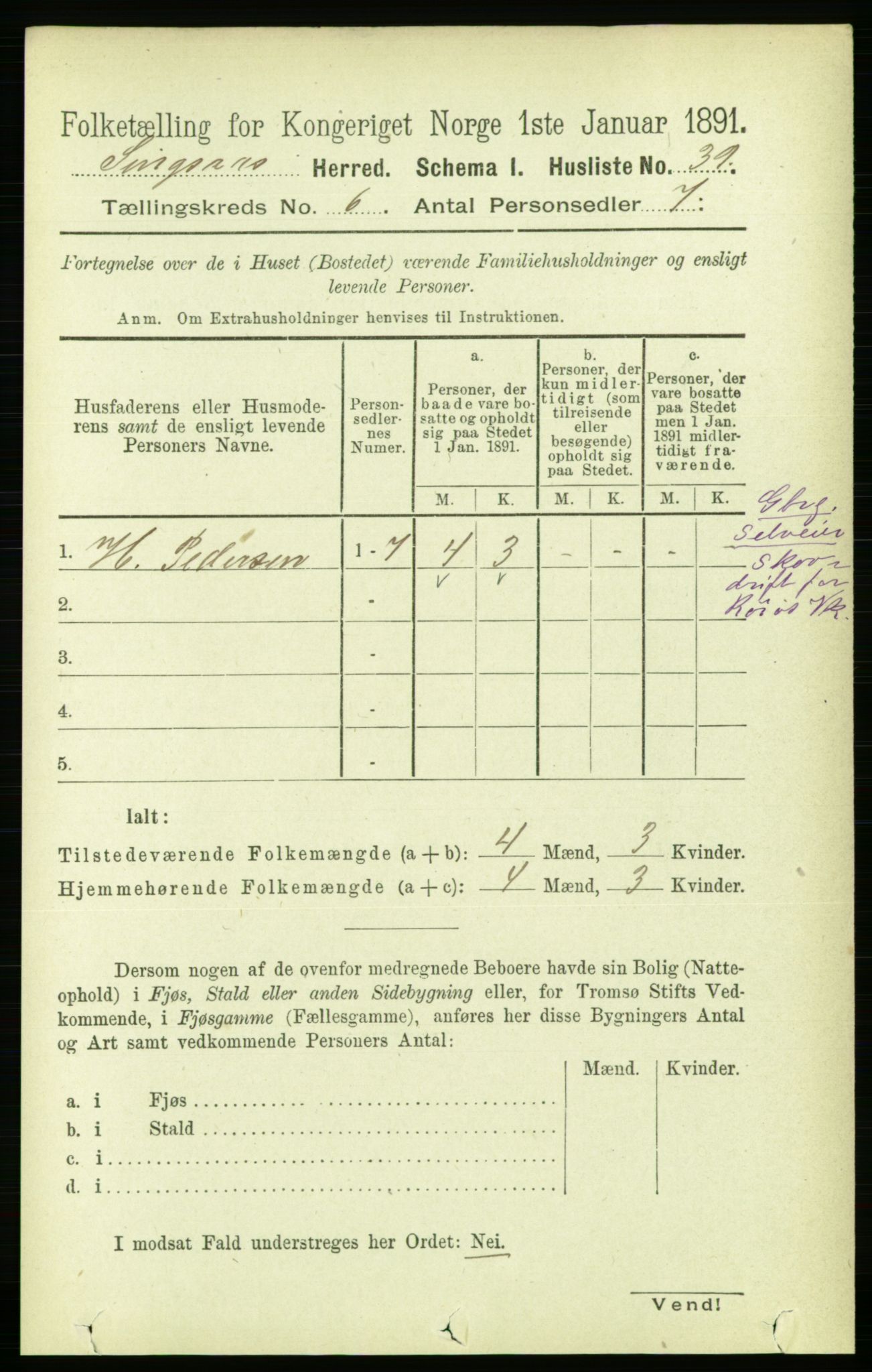 RA, 1891 census for 1646 Singsås, 1891, p. 1211