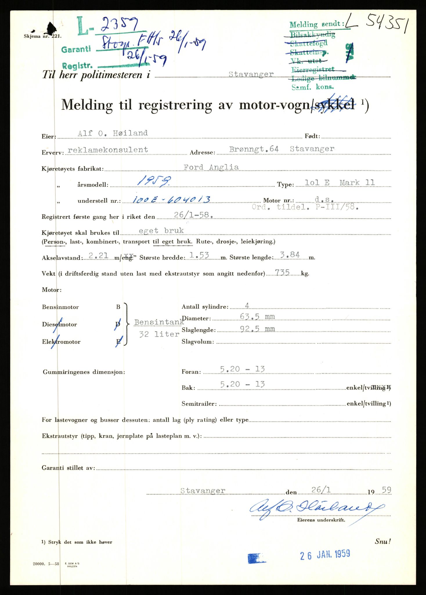 Stavanger trafikkstasjon, AV/SAST-A-101942/0/F/L0054: L-54200 - L-55699, 1930-1971, p. 305