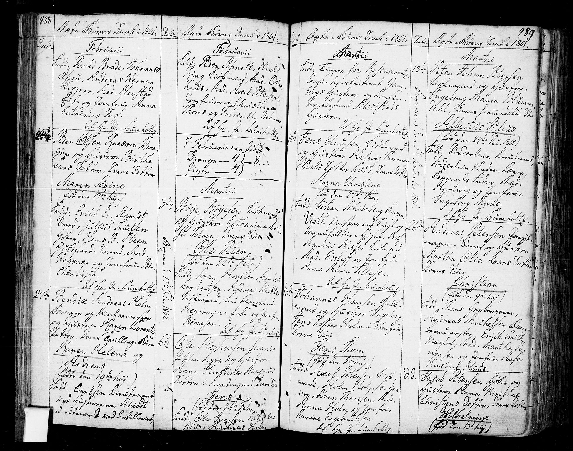 Oslo domkirke Kirkebøker, SAO/A-10752/F/Fa/L0005: Parish register (official) no. 5, 1787-1806, p. 488-489