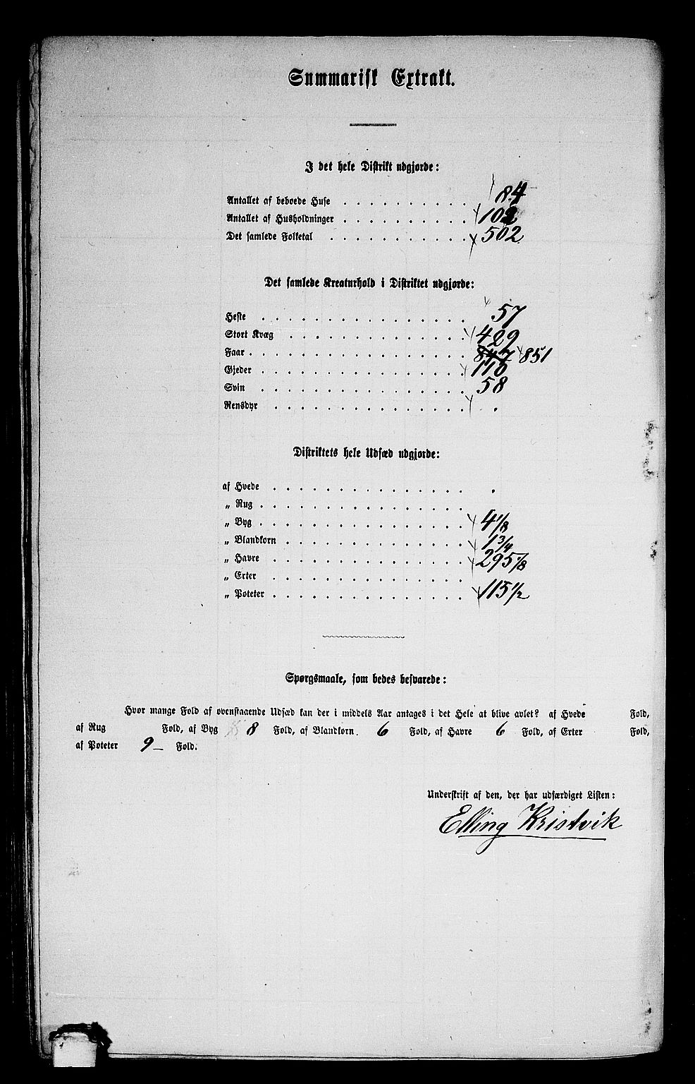 RA, 1865 census for Kvernes, 1865, p. 144