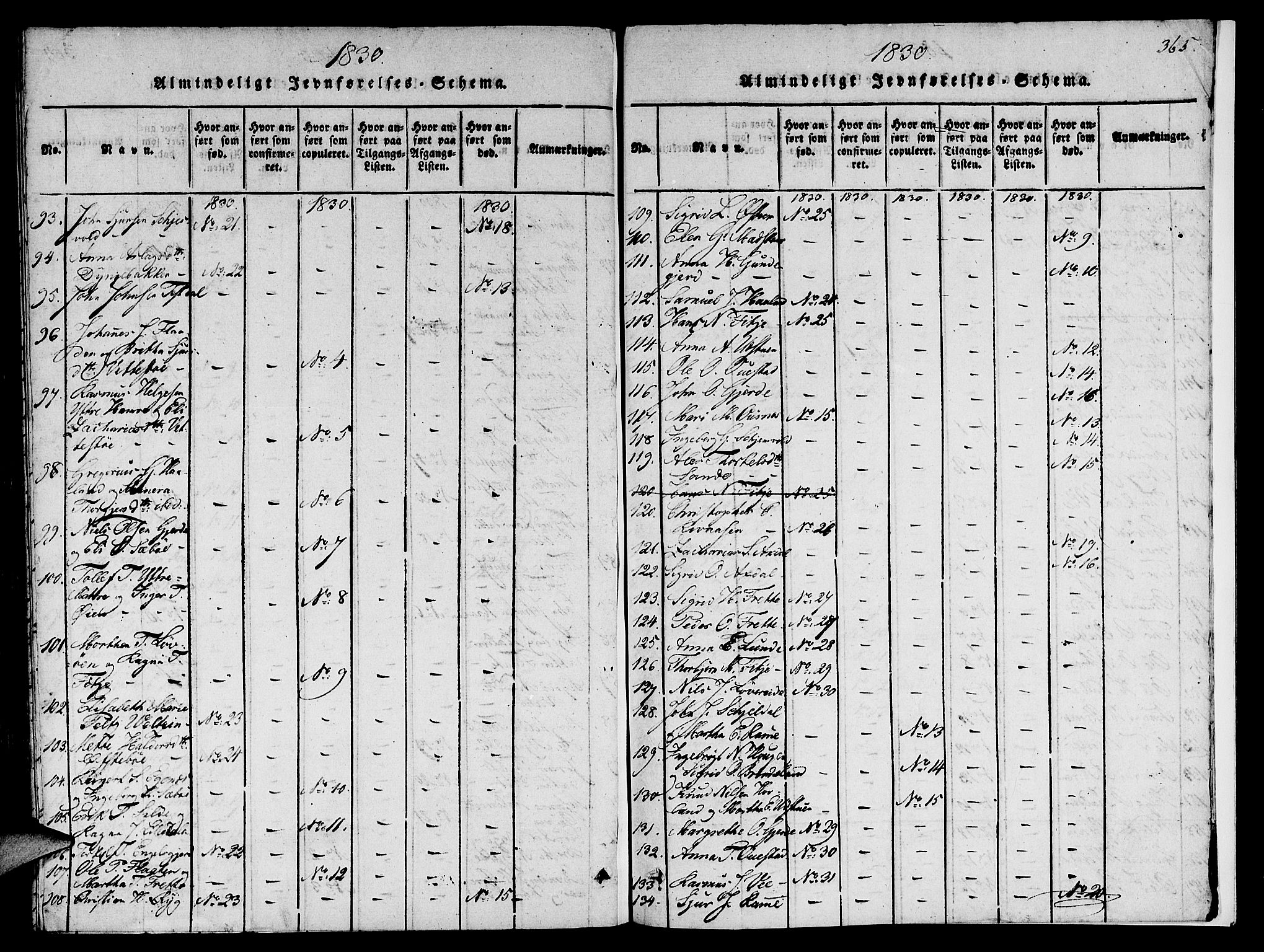 Etne sokneprestembete, AV/SAB-A-75001/H/Haa: Parish register (official) no. A 6, 1815-1831, p. 365