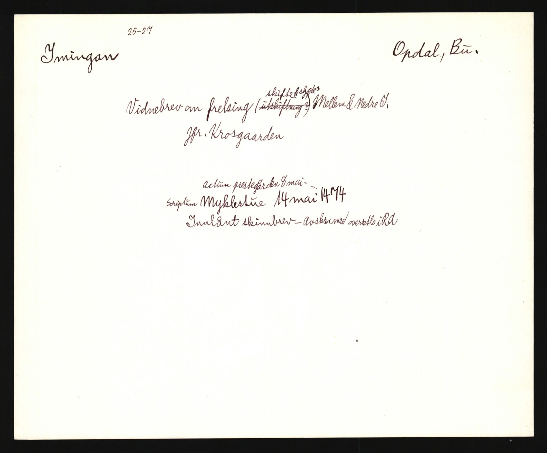 Riksarkivets diplomsamling, AV/RA-EA-5965/F35/F35e/L0017: Registreringssedler Buskerud 6, 1400-1700, p. 725