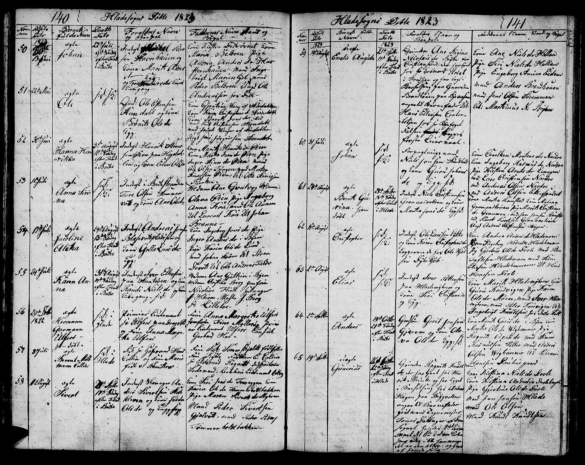 Ministerialprotokoller, klokkerbøker og fødselsregistre - Sør-Trøndelag, SAT/A-1456/606/L0306: Parish register (copy) no. 606C02, 1797-1829, p. 140-141