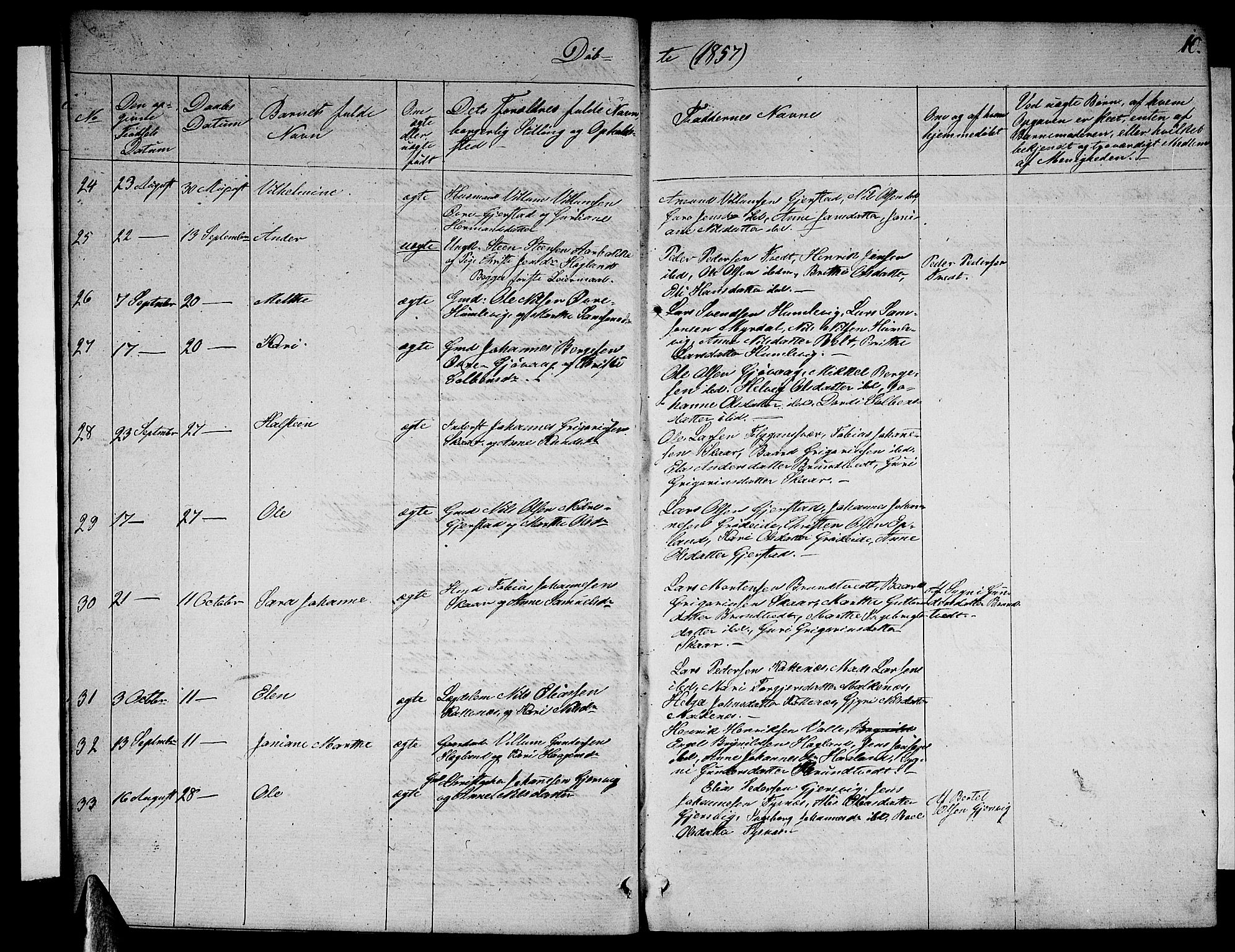 Tysnes sokneprestembete, AV/SAB-A-78601/H/Hab: Parish register (copy) no. B 1, 1855-1877, p. 10
