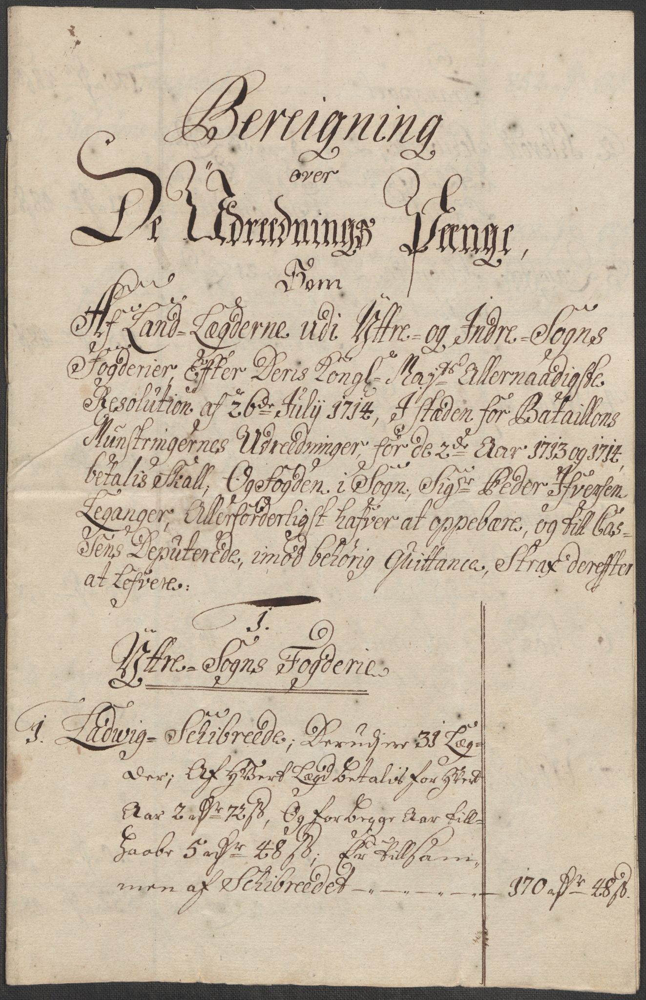 Rentekammeret inntil 1814, Reviderte regnskaper, Fogderegnskap, RA/EA-4092/R52/L3320: Fogderegnskap Sogn, 1715-1716, p. 185
