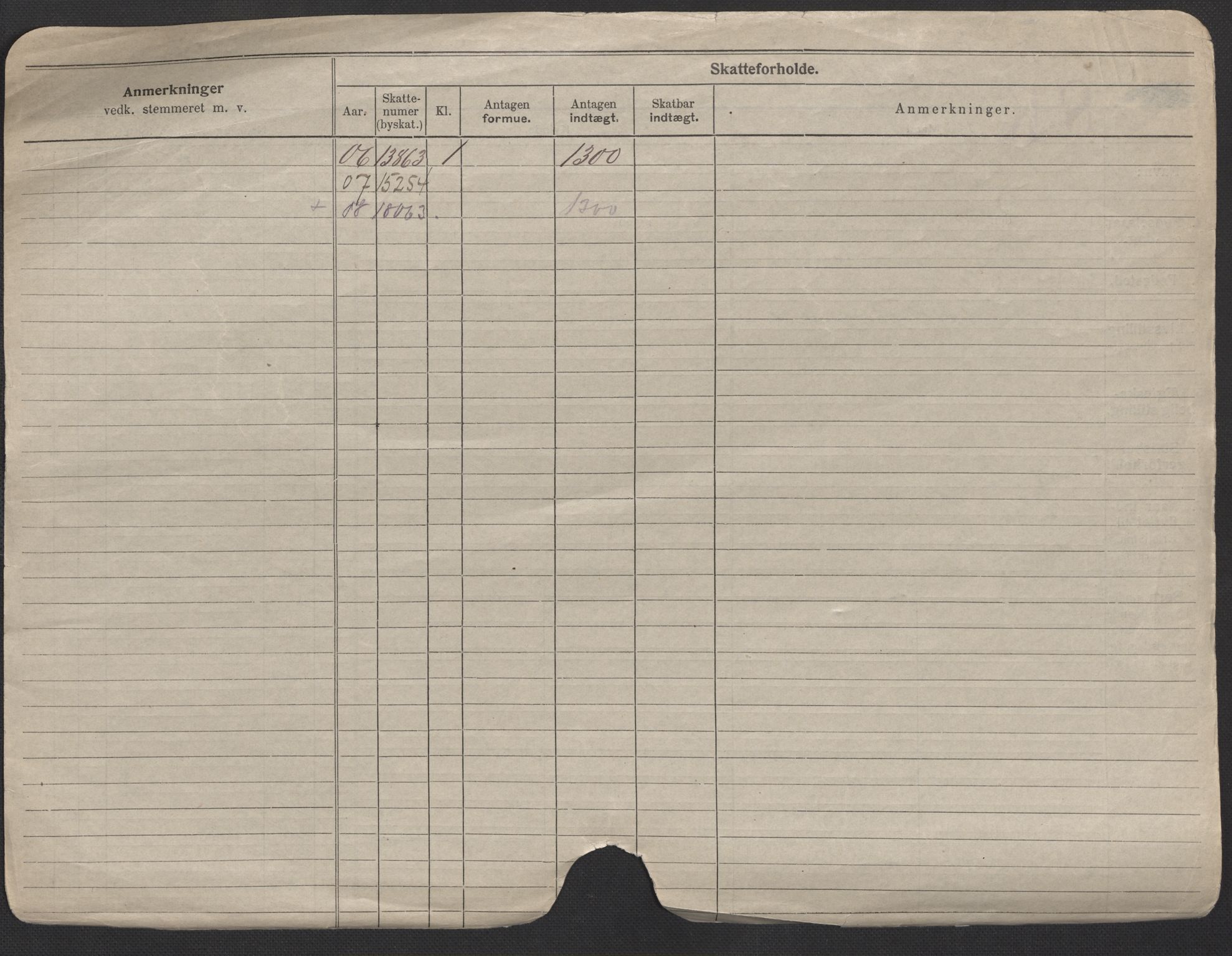 Oslo folkeregister, Registerkort, AV/SAO-A-11715/F/Fa/Fac/L0008: Menn, 1906-1914, p. 3b