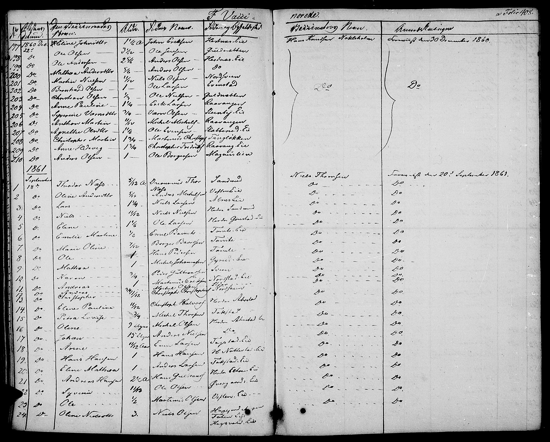 Stange prestekontor, SAH/PREST-002/K/L0009: Parish register (official) no. 9, 1826-1835, p. 408