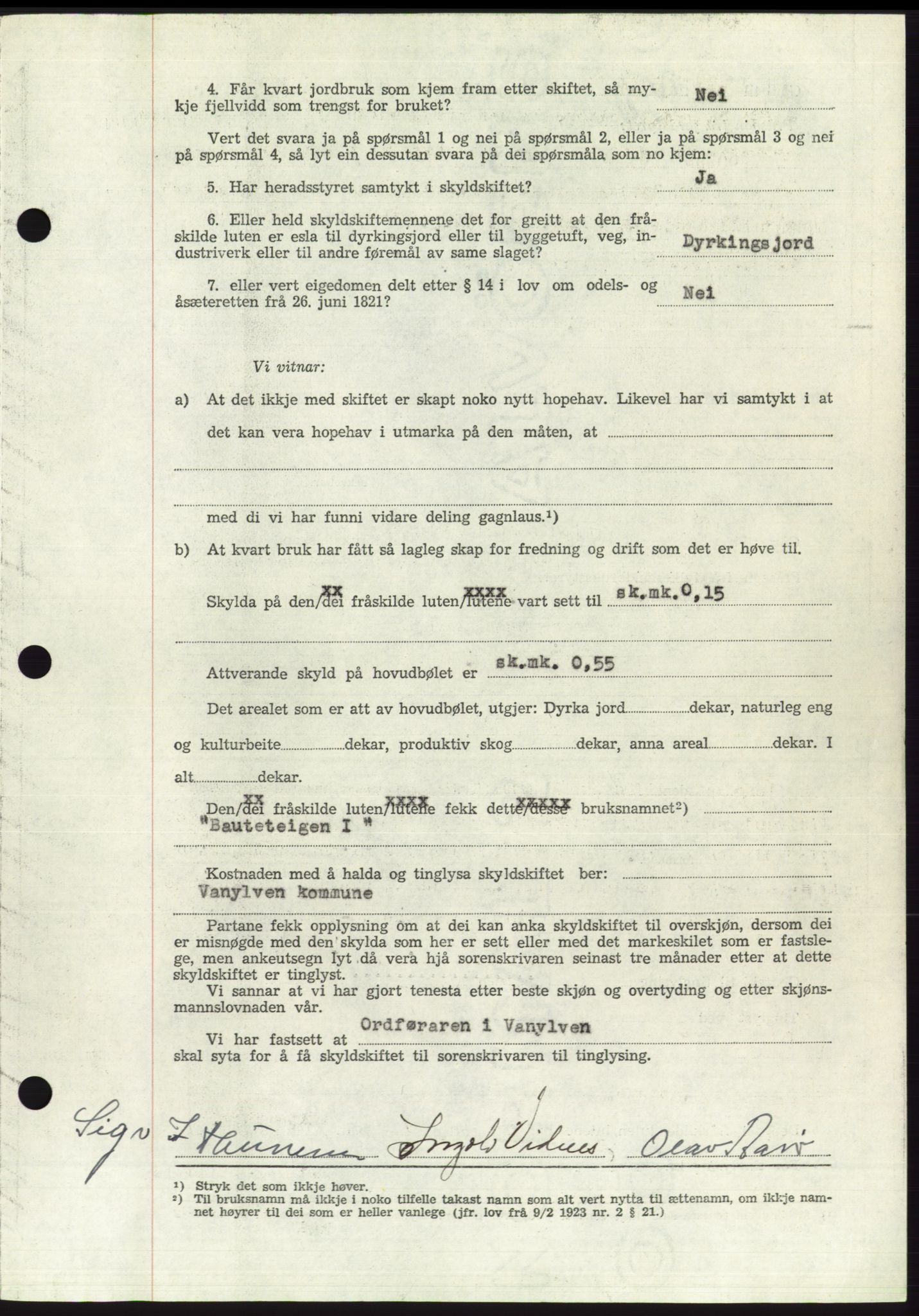 Søre Sunnmøre sorenskriveri, AV/SAT-A-4122/1/2/2C/L0110: Mortgage book no. 36A, 1958-1958, Diary no: : 2028/1958
