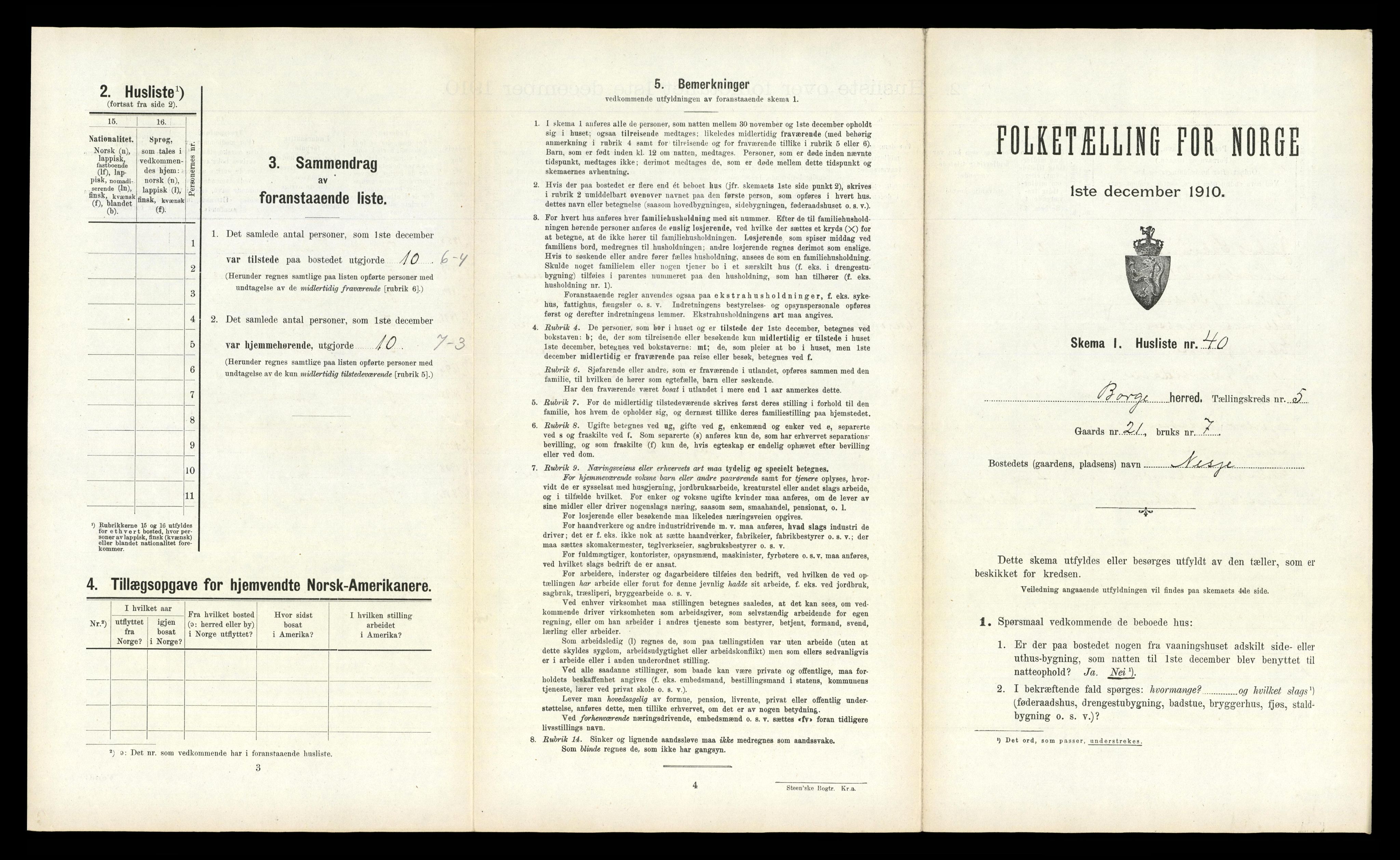 RA, 1910 census for Borge, 1910, p. 553