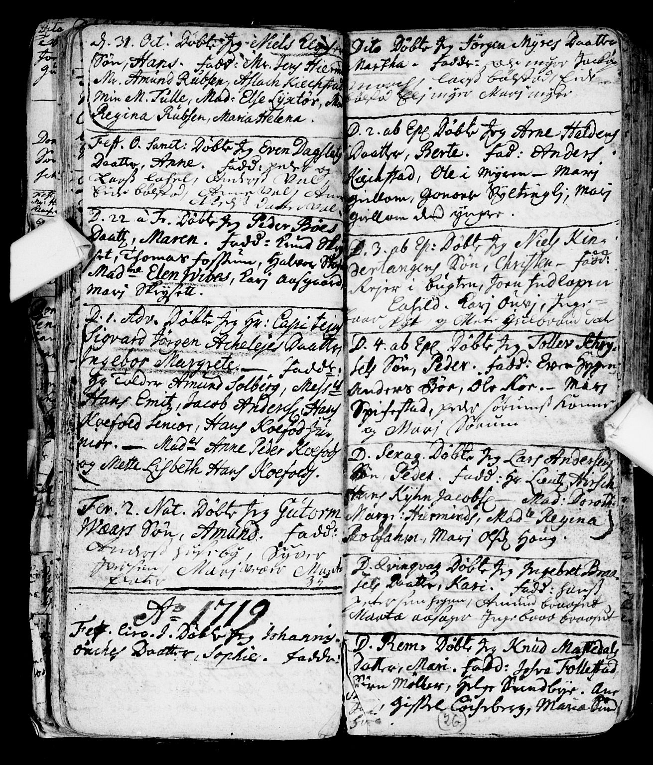 Røyken kirkebøker, SAKO/A-241/F/Fa/L0001: Parish register (official) no. 1, 1701-1730, p. 26