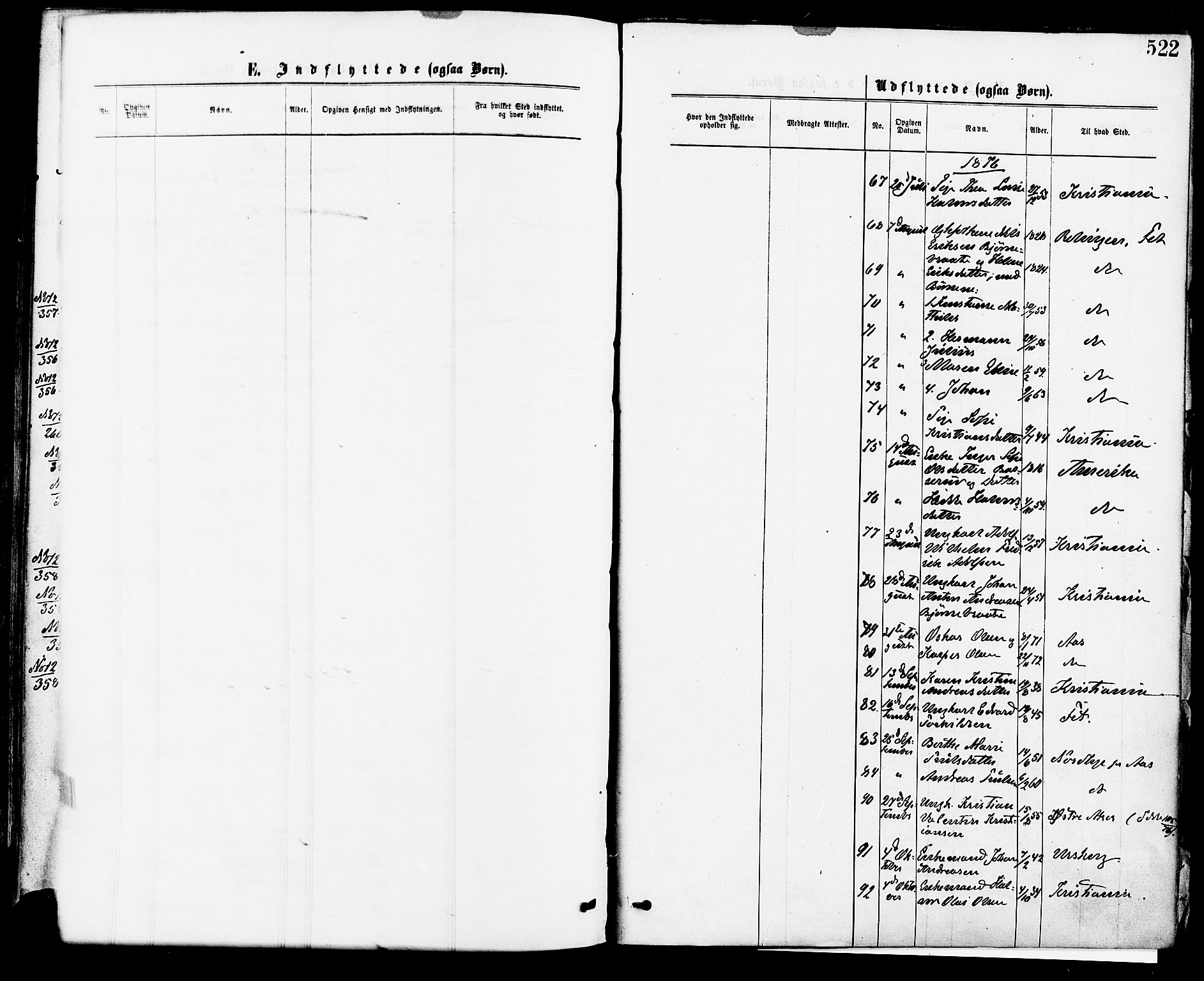 Høland prestekontor Kirkebøker, AV/SAO-A-10346a/F/Fa/L0012.a: Parish register (official) no. I 12A, 1869-1879, p. 522