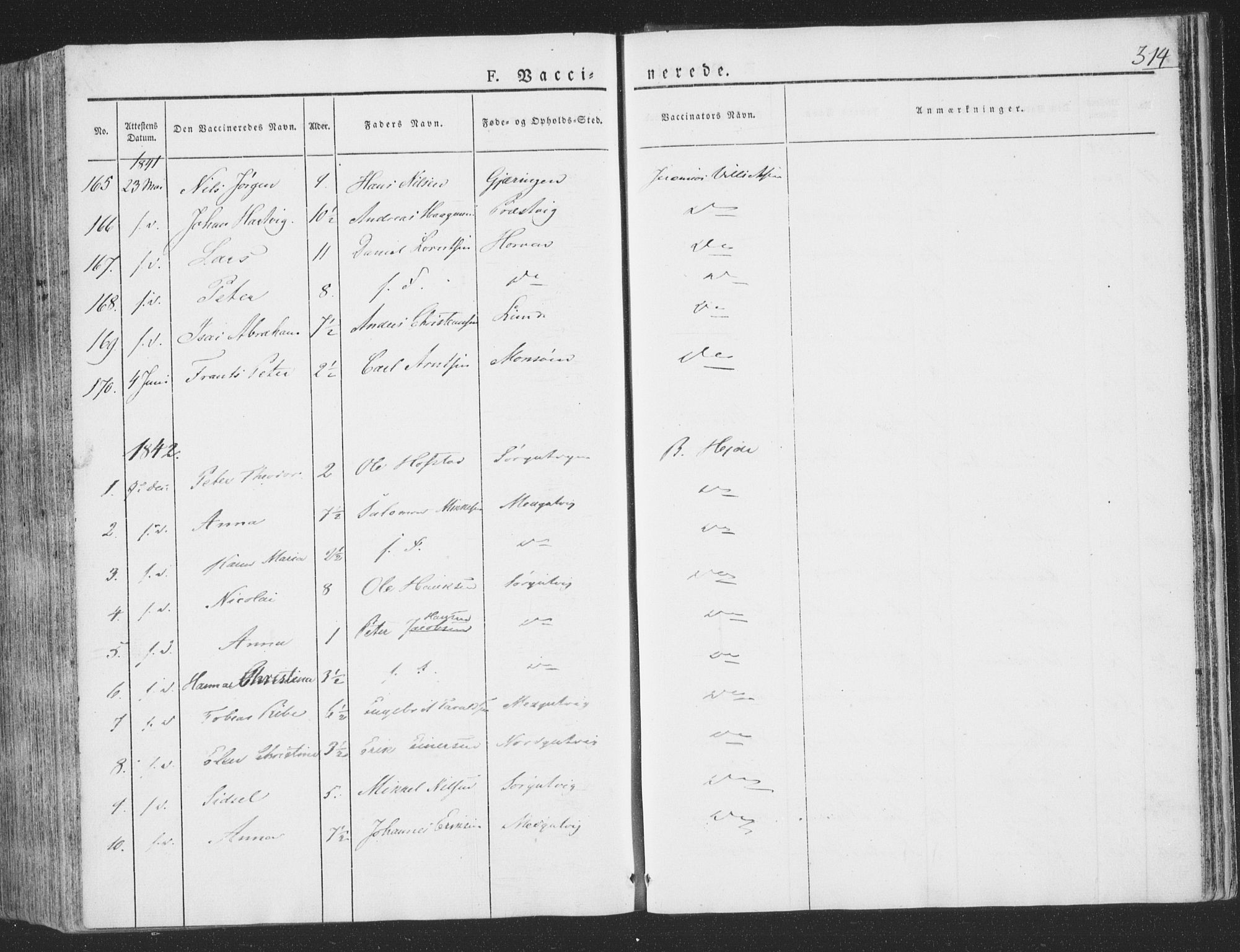 Ministerialprotokoller, klokkerbøker og fødselsregistre - Nord-Trøndelag, SAT/A-1458/780/L0639: Parish register (official) no. 780A04, 1830-1844, p. 314