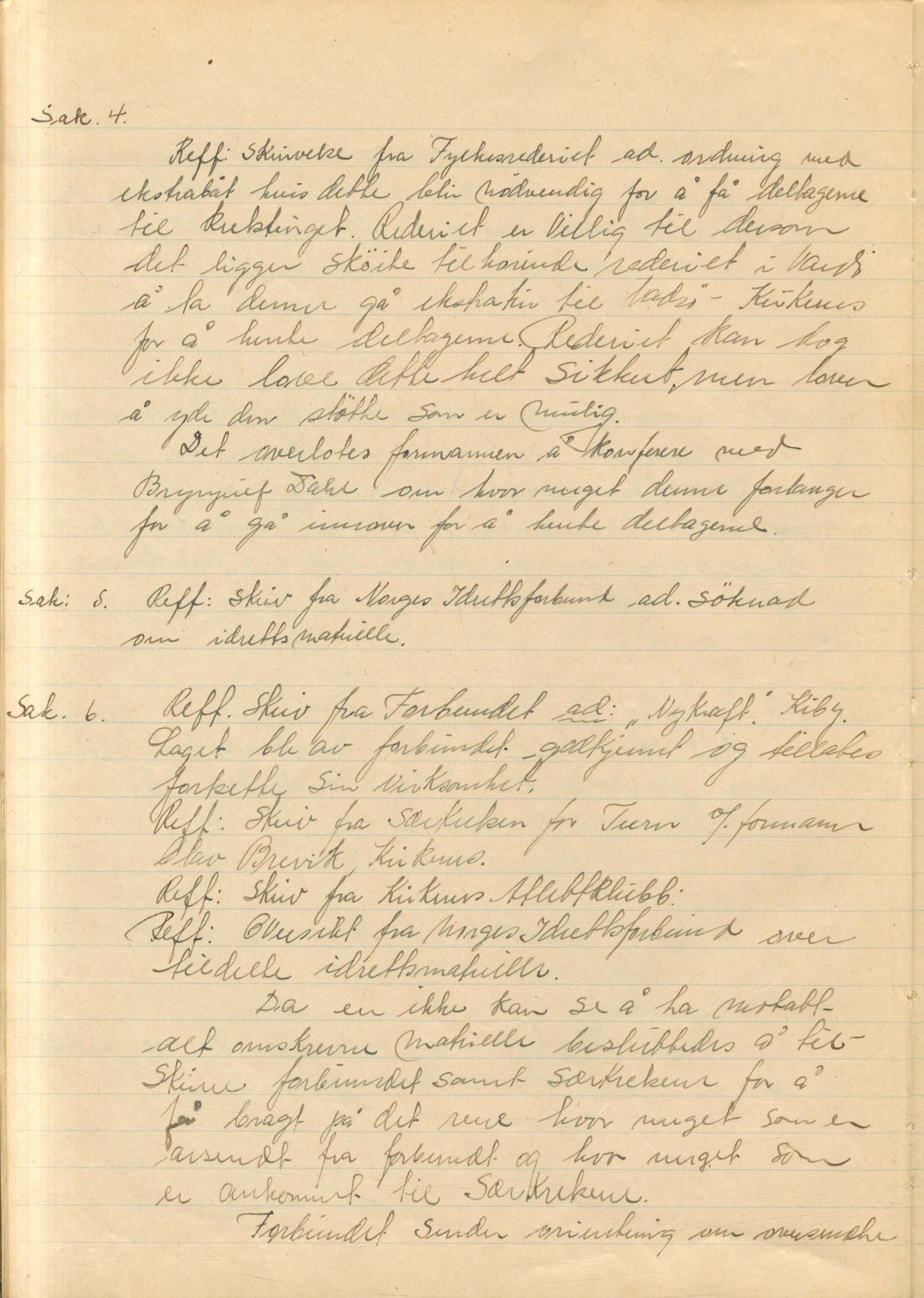 Aust-Finnmark Idrettskrets , FMFB/A-1041/A/L0001: Møteprotokoll for interimstyre, 1945-1951, p. 12