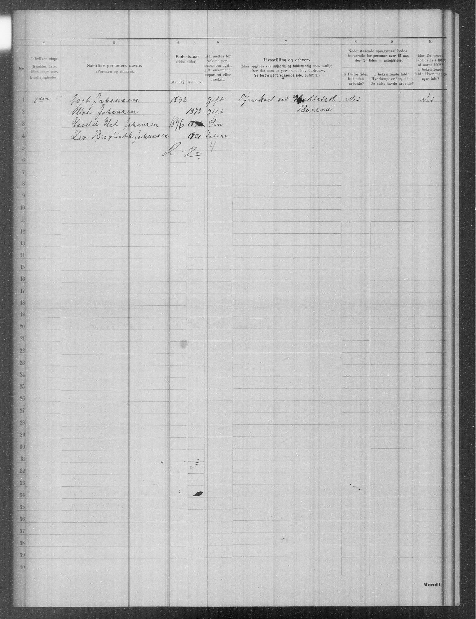 OBA, Municipal Census 1902 for Kristiania, 1902, p. 12445