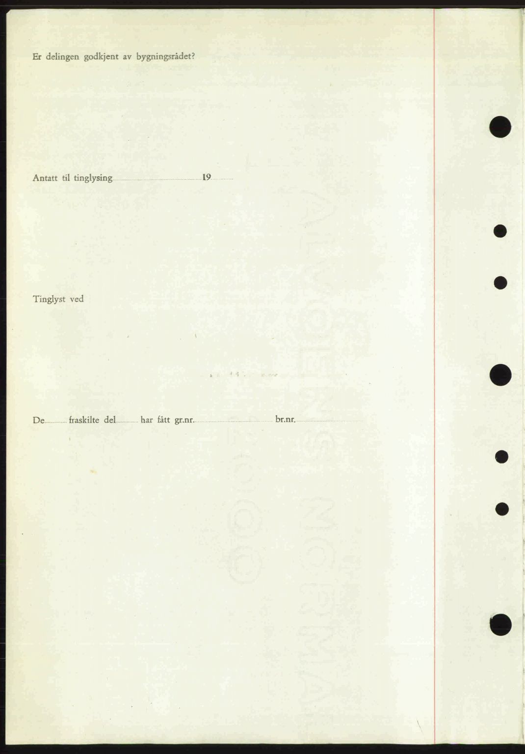 Nordre Sunnmøre sorenskriveri, AV/SAT-A-0006/1/2/2C/2Ca: Mortgage book no. A25, 1947-1947, Diary no: : 1898/1947