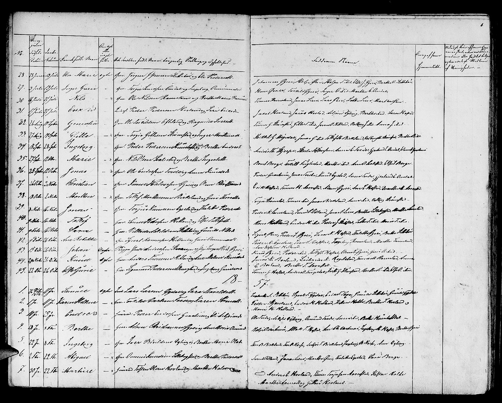 Helleland sokneprestkontor, AV/SAST-A-101810: Parish register (copy) no. B 2, 1848-1886, p. 16