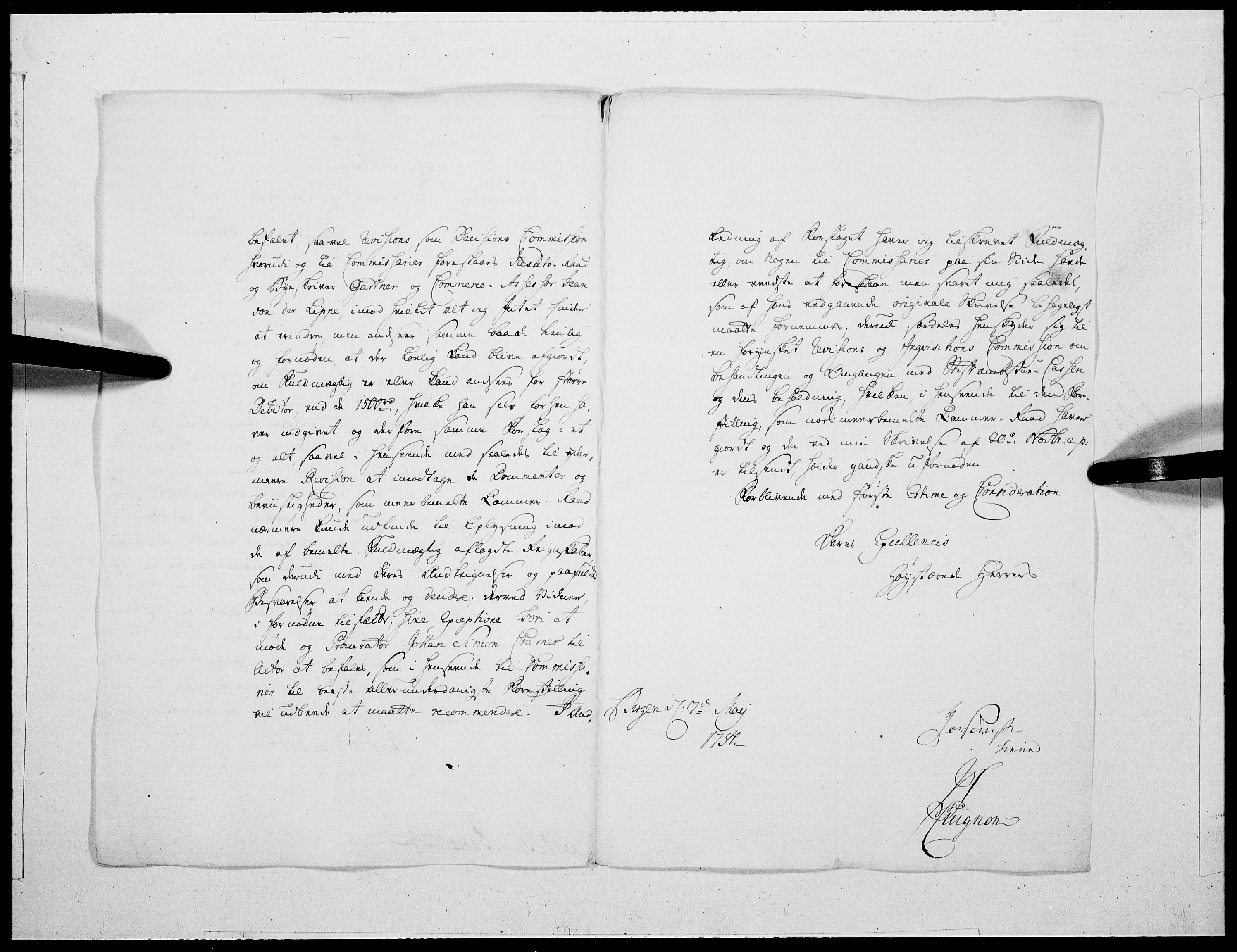 Danske Kanselli 1572-1799, AV/RA-EA-3023/F/Fc/Fcc/Fcca/L0167: Norske innlegg 1572-1799, 1754, p. 31