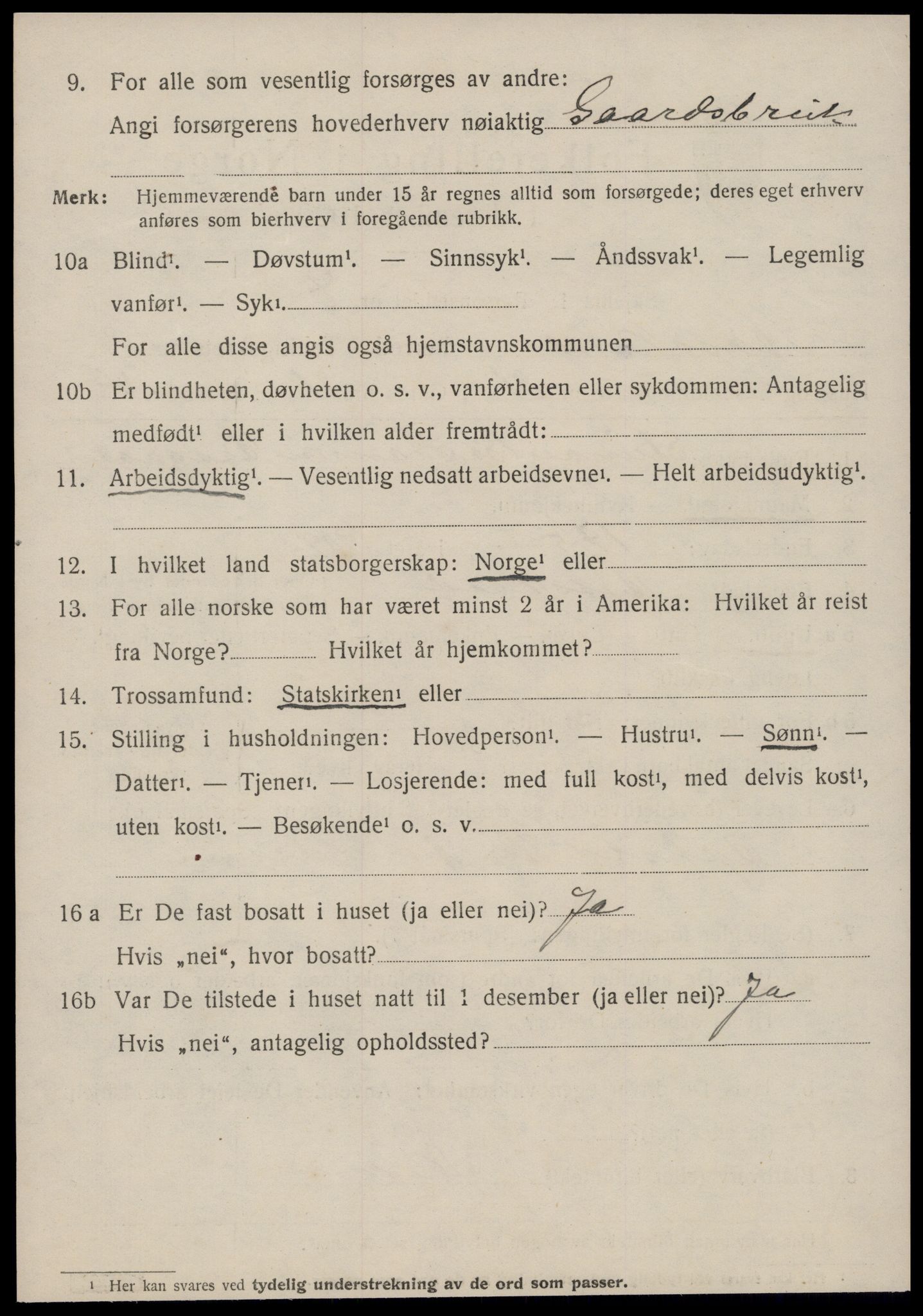 SAT, 1920 census for Åsskard, 1920, p. 1560