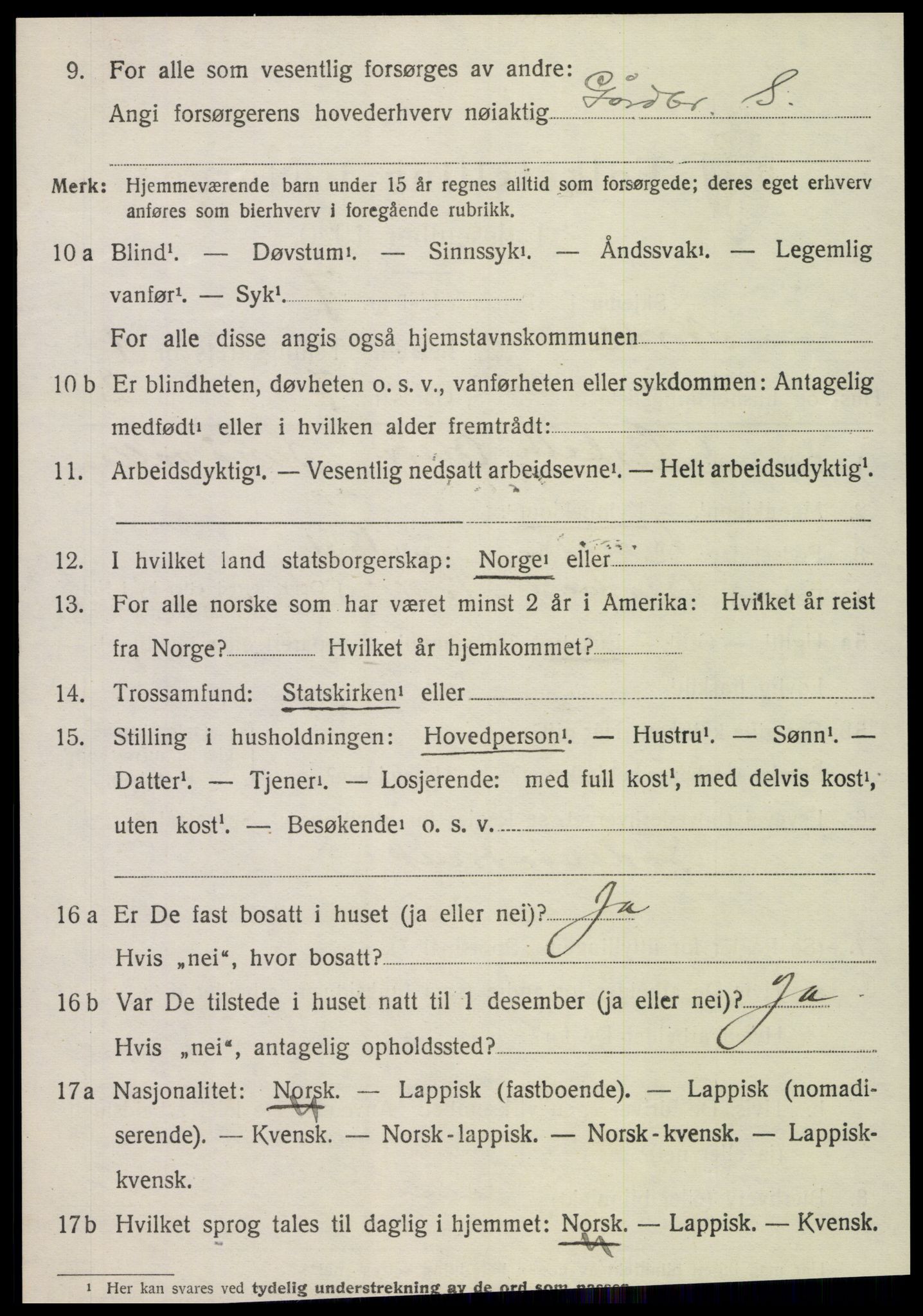 SAT, 1920 census for Nordli, 1920, p. 714