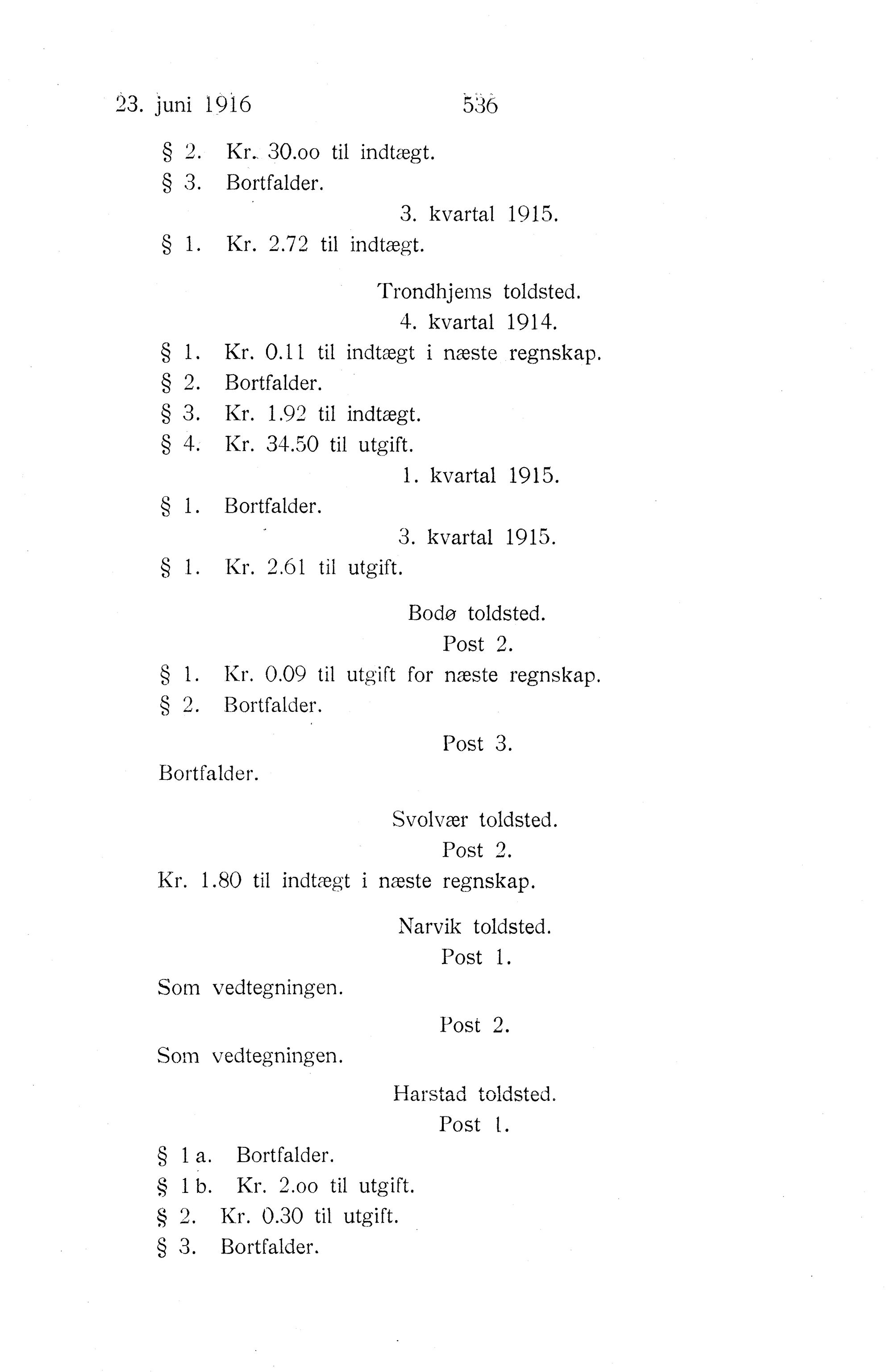 Nordland Fylkeskommune. Fylkestinget, AIN/NFK-17/176/A/Ac/L0039: Fylkestingsforhandlinger 1916, 1916