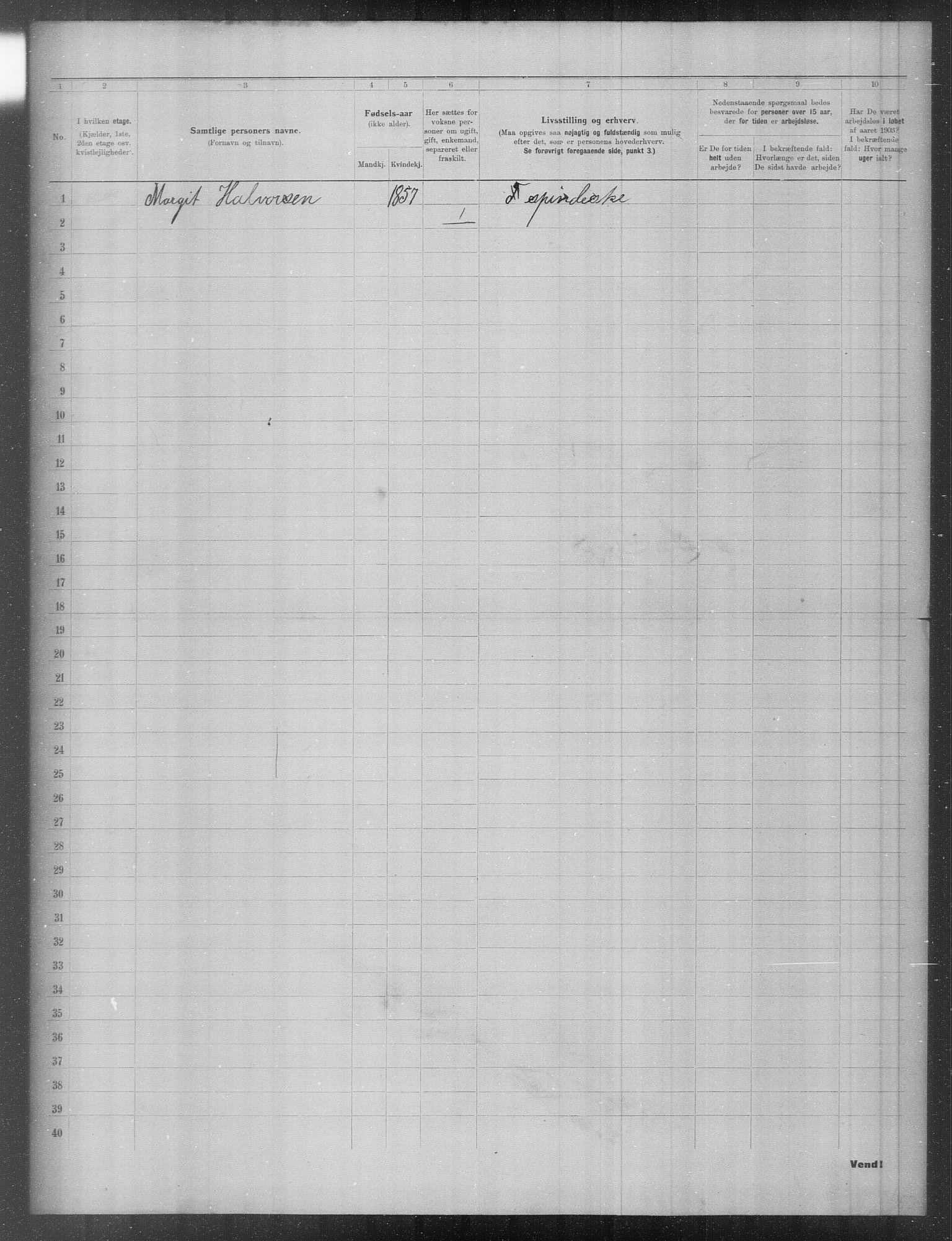 OBA, Municipal Census 1903 for Kristiania, 1903, p. 11258