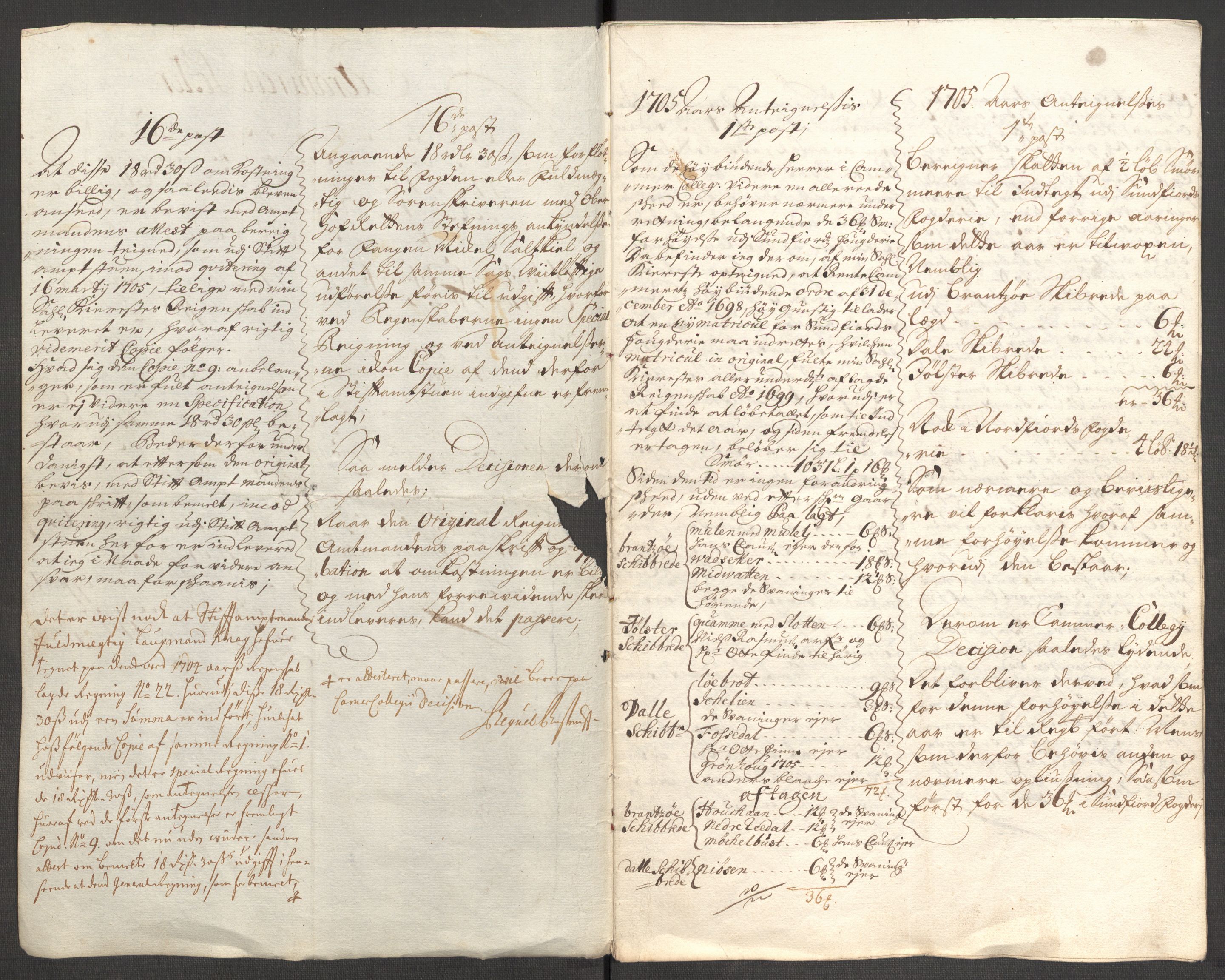 Rentekammeret inntil 1814, Reviderte regnskaper, Fogderegnskap, AV/RA-EA-4092/R53/L3429: Fogderegnskap Sunn- og Nordfjord, 1705, p. 349