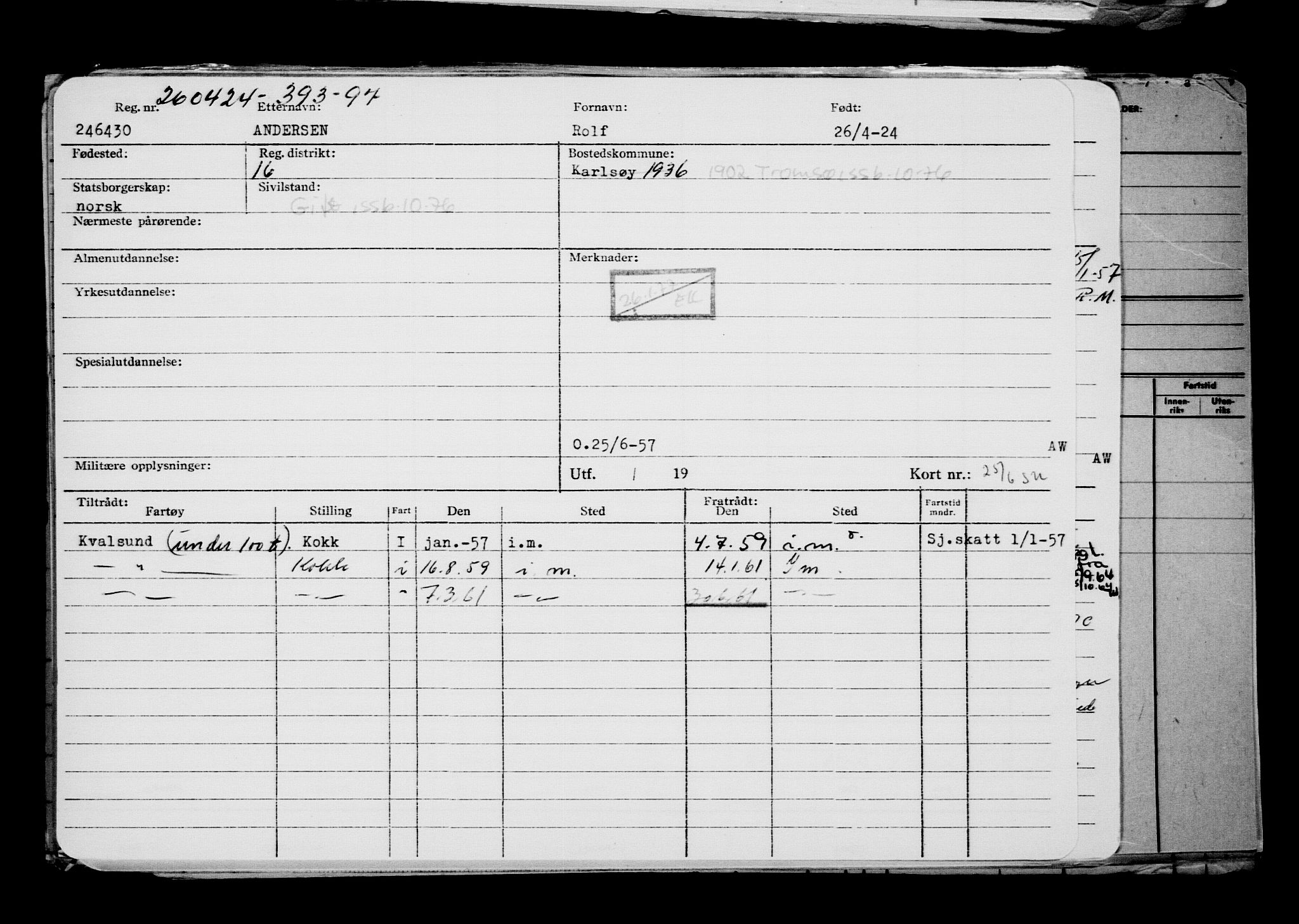 Direktoratet for sjømenn, AV/RA-S-3545/G/Gb/L0230: Hovedkort, 1924, p. 486