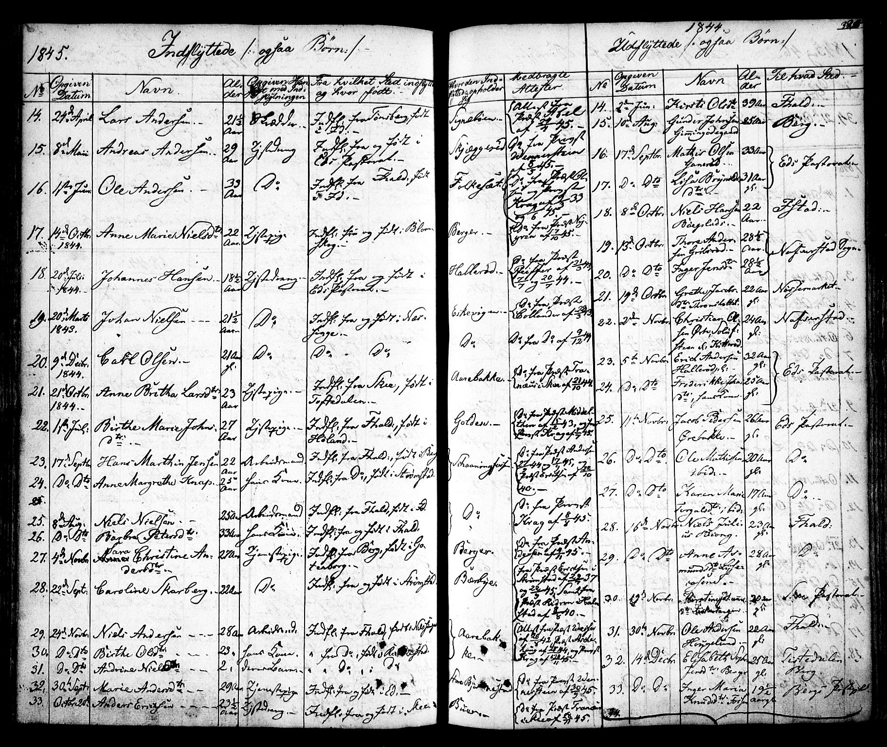 Idd prestekontor Kirkebøker, AV/SAO-A-10911/F/Fc/L0003: Parish register (official) no. III 3, 1832-1847, p. 326