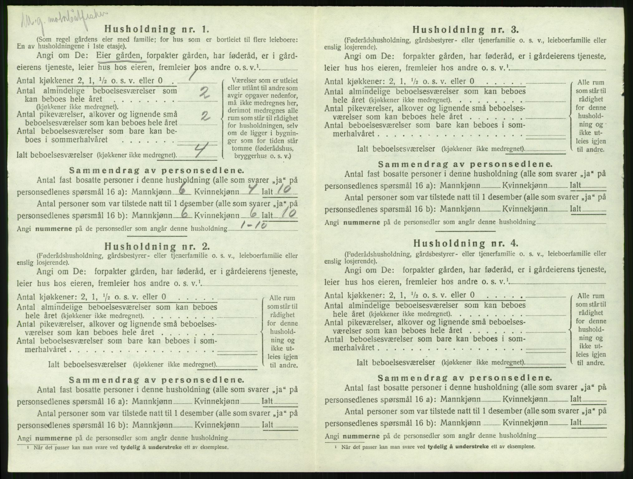 SAT, 1920 census for Sandøy, 1920, p. 431