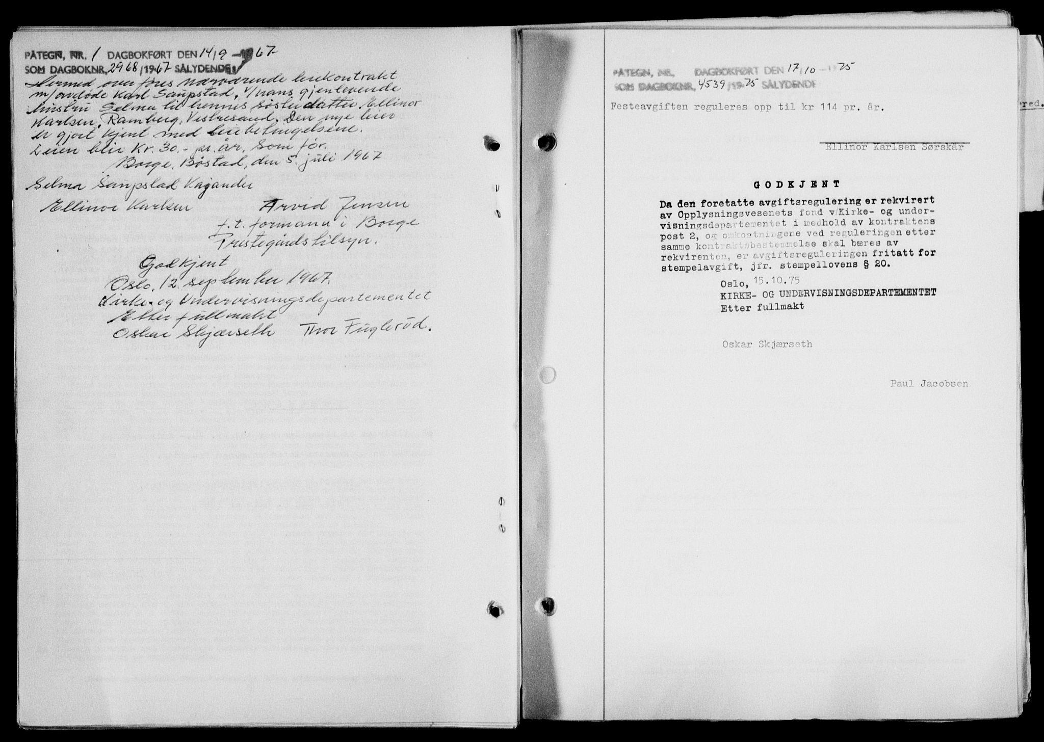 Lofoten sorenskriveri, SAT/A-0017/1/2/2C/L0024a: Mortgage book no. 24a, 1950-1950, Diary no: : 2968/1950