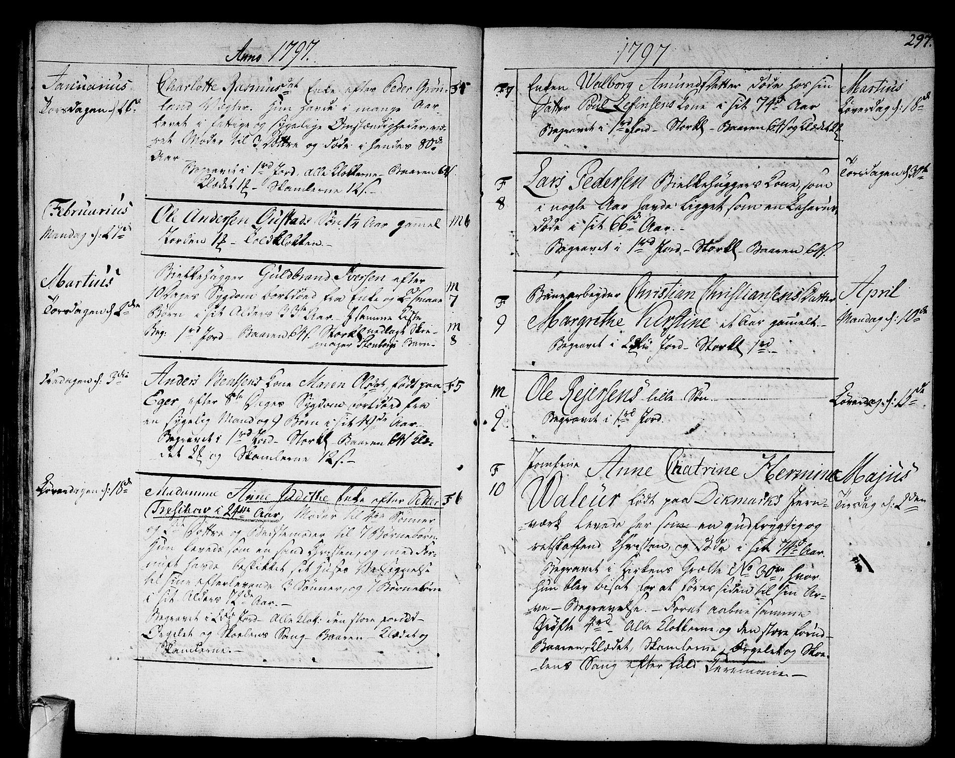 Strømsø kirkebøker, AV/SAKO-A-246/F/Fa/L0010: Parish register (official) no. I 10, 1792-1822, p. 297