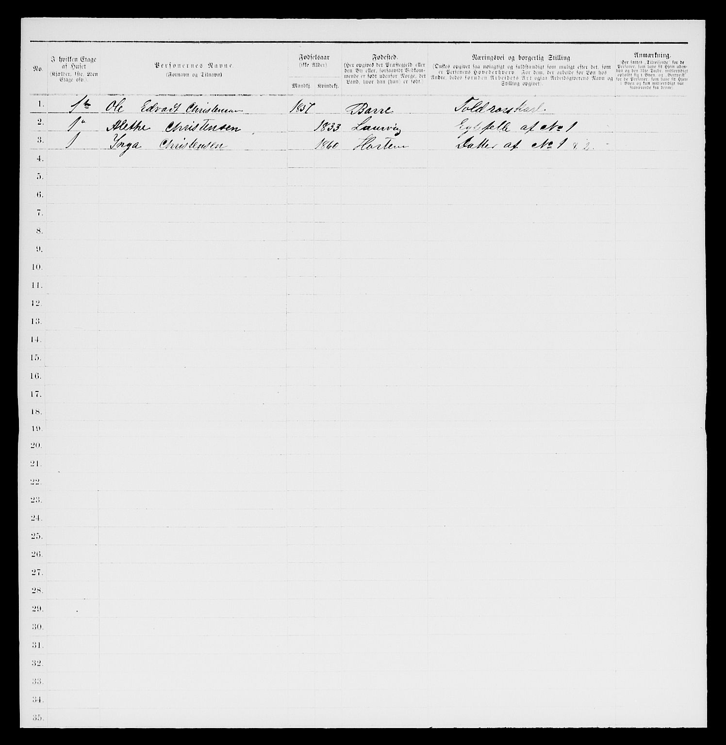 SAKO, 1885 census for 0704 Åsgårdstrand, 1885, p. 72