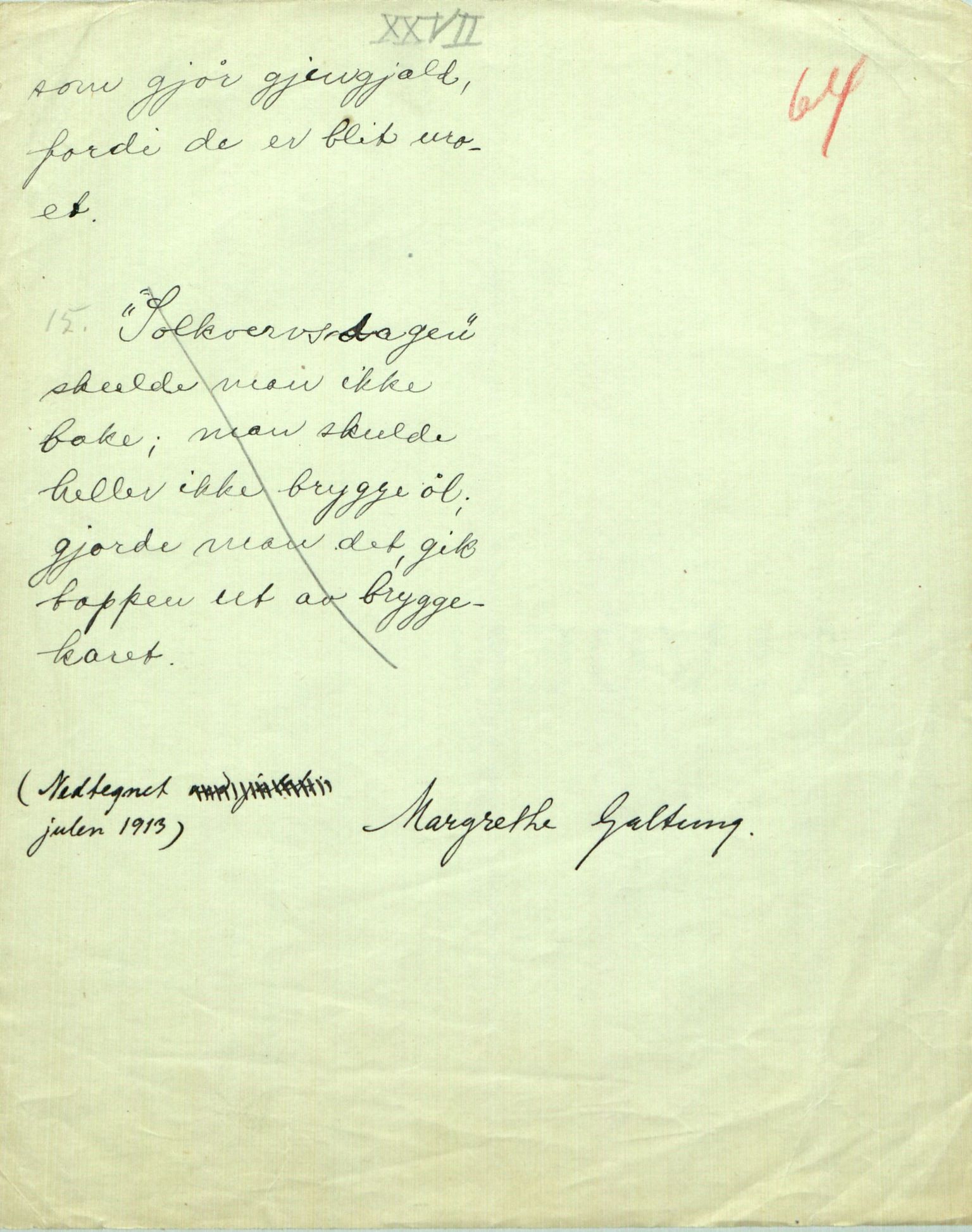 Rikard Berge, TEMU/TGM-A-1003/F/L0009/0004: 341-356 / 344 Innsendt tl Berge frå ymse kantar, 1886-1918, p. 64