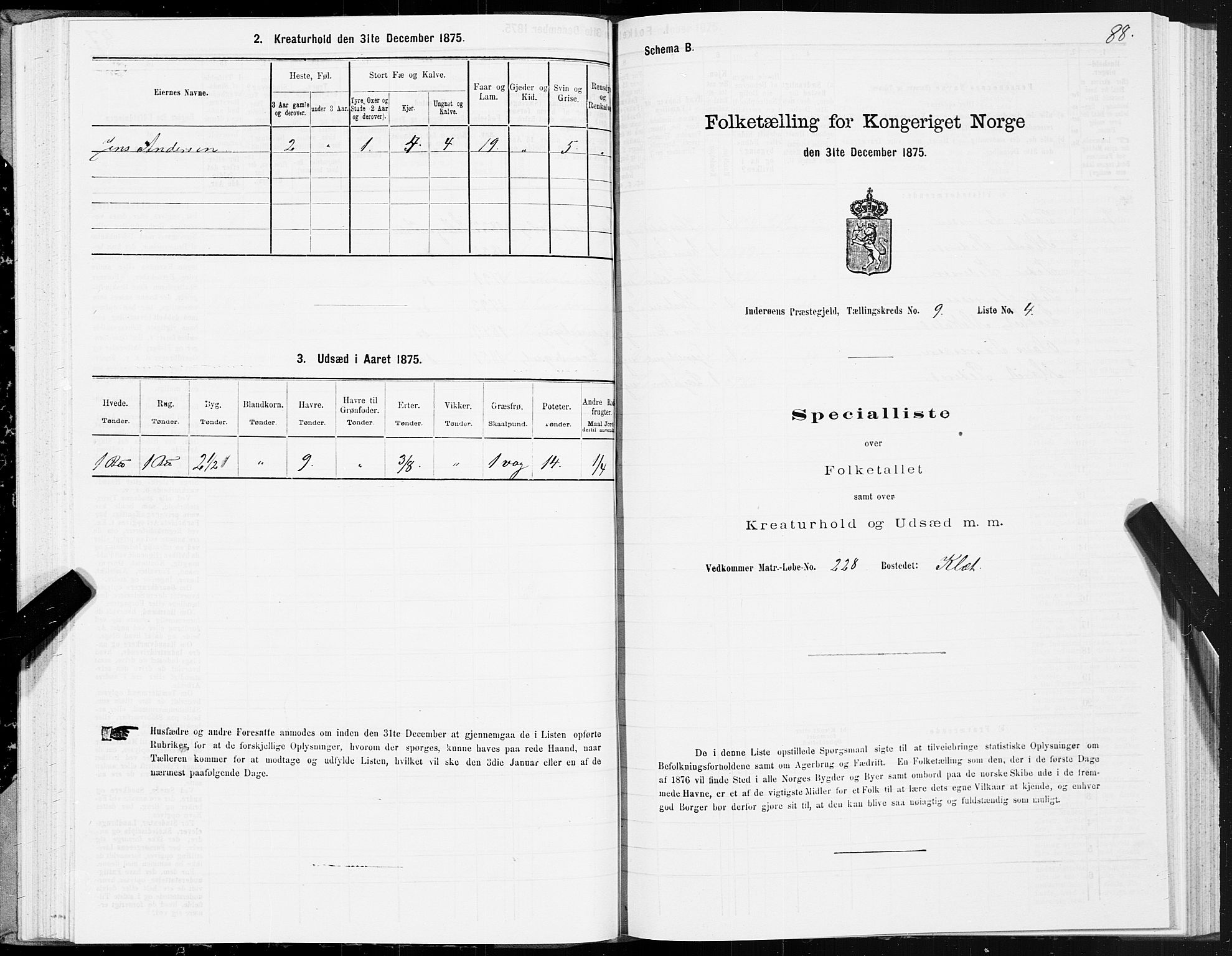 SAT, 1875 census for 1729P Inderøy, 1875, p. 5088