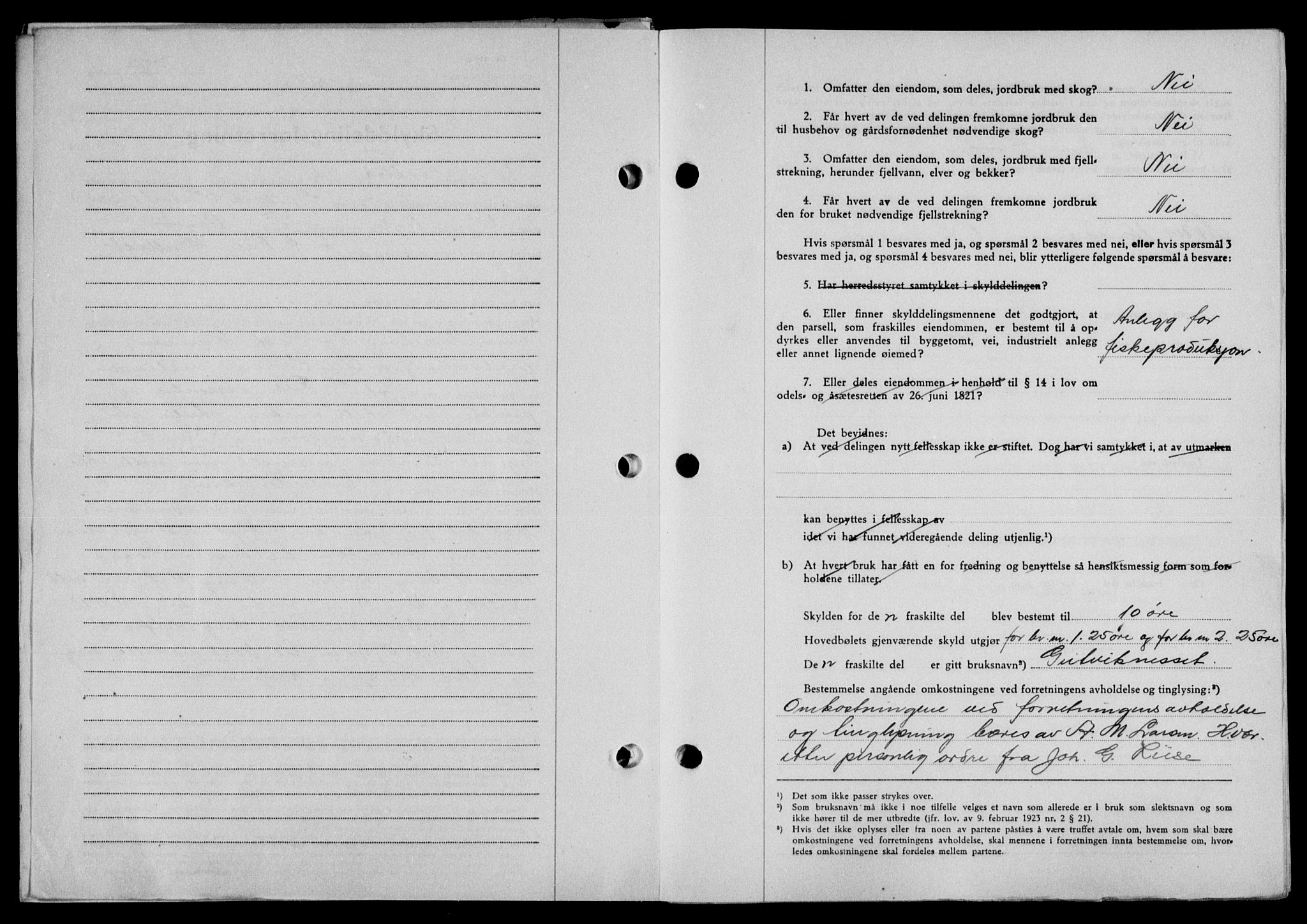 Lofoten sorenskriveri, SAT/A-0017/1/2/2C/L0014a: Mortgage book no. 14a, 1946-1946, Diary no: : 1569/1946