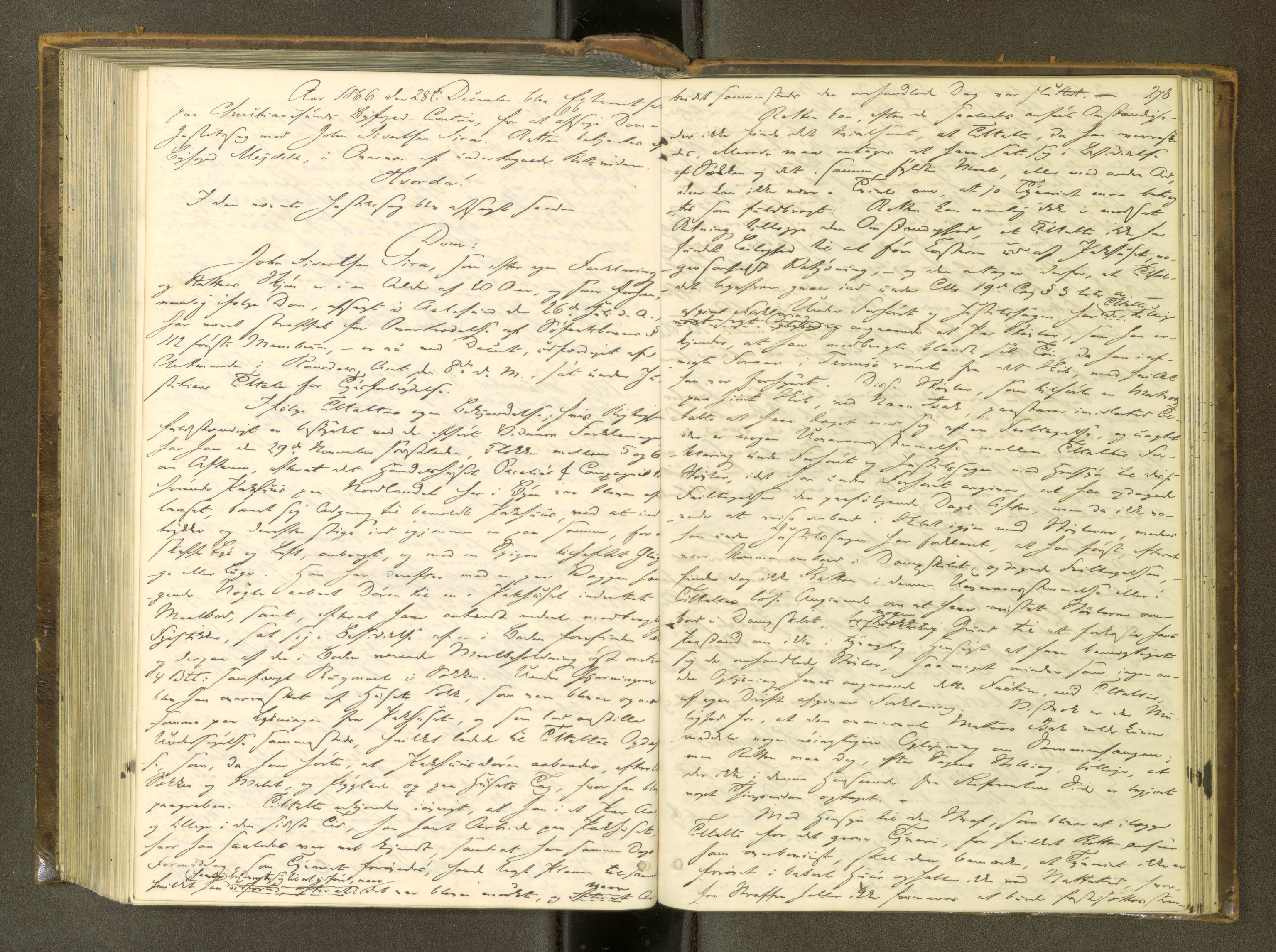 Kristiansund byfogd, AV/SAT-A-4587/A/04/L0003: Domprotokoll. Aut. 08.10.1861, 1861-1868, p. 277b-278a