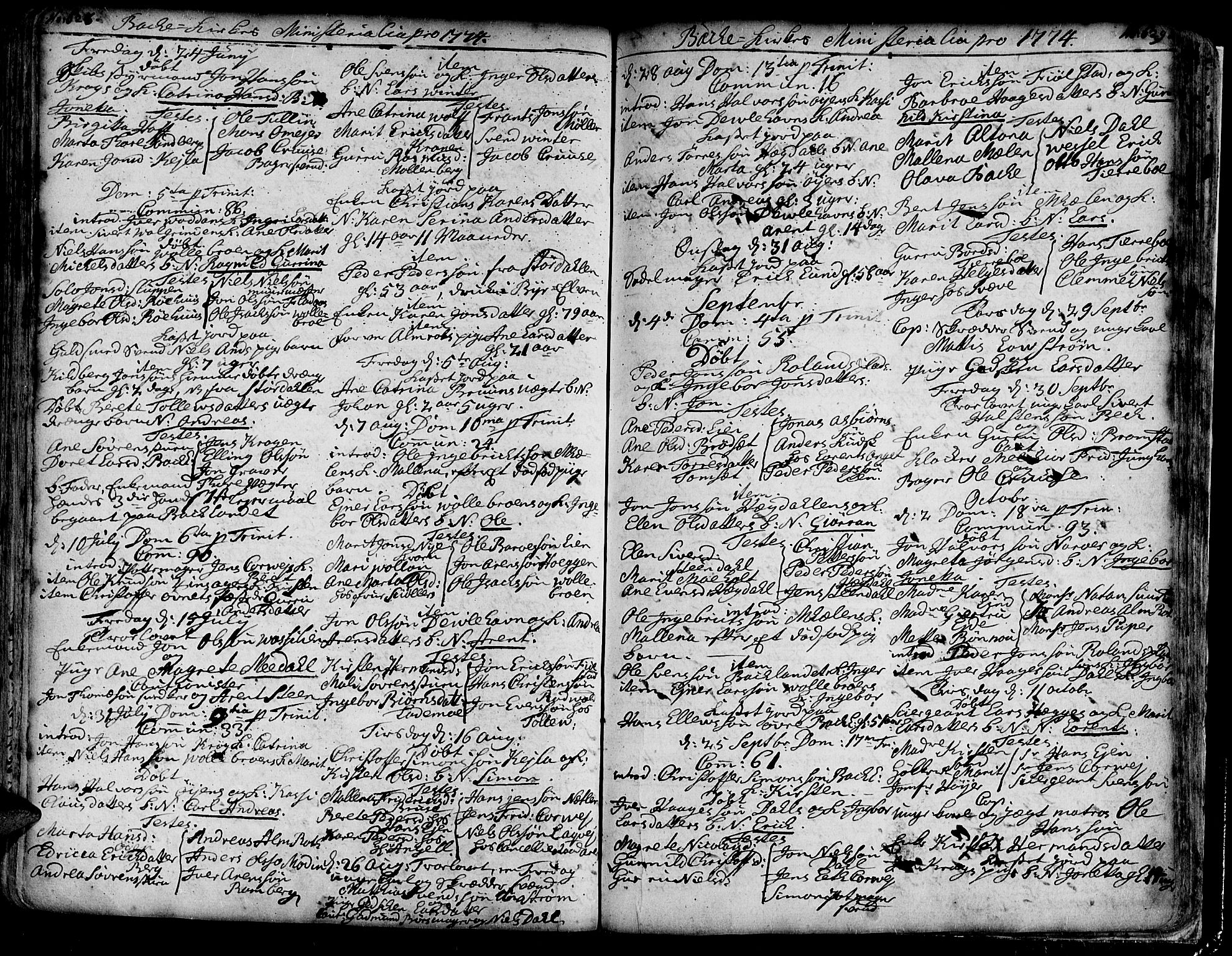 Ministerialprotokoller, klokkerbøker og fødselsregistre - Sør-Trøndelag, SAT/A-1456/606/L0276: Parish register (official) no. 606A01 /2, 1727-1779, p. 628-629