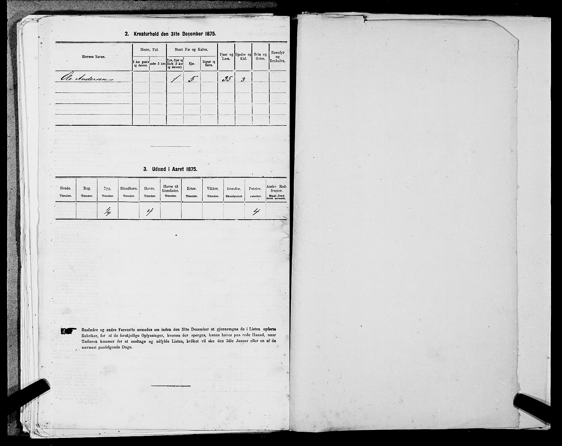 SAST, 1875 census for 1115P Helleland, 1875, p. 127