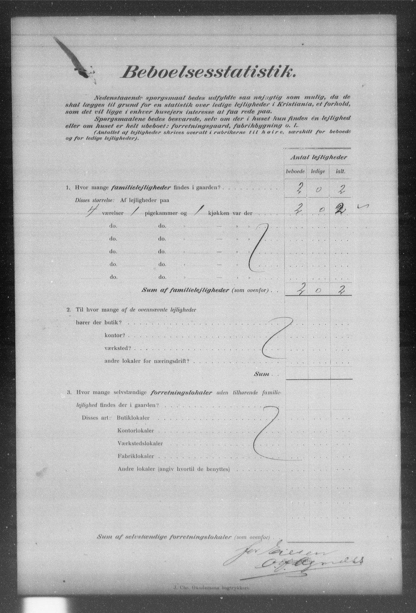 OBA, Municipal Census 1903 for Kristiania, 1903, p. 11586