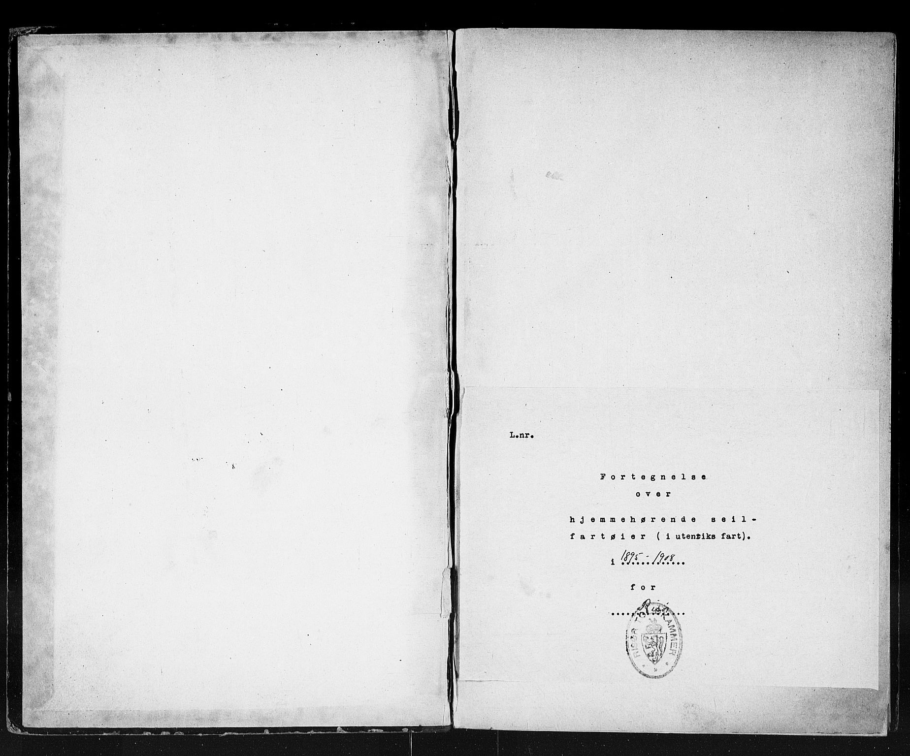 Risør tollsted, SAK/1351-0010/H/Ha/L0195: Kopi av skipslistene, 1895-1908, p. 2