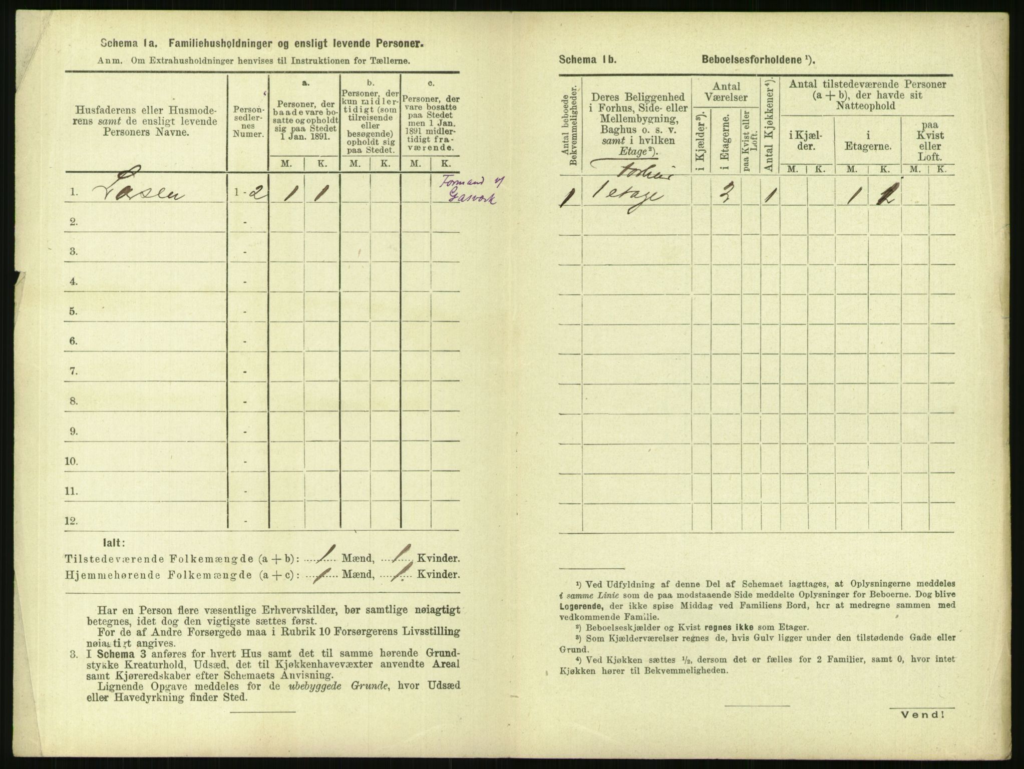 RA, 1891 census for 1103 Stavanger, 1891, p. 1486