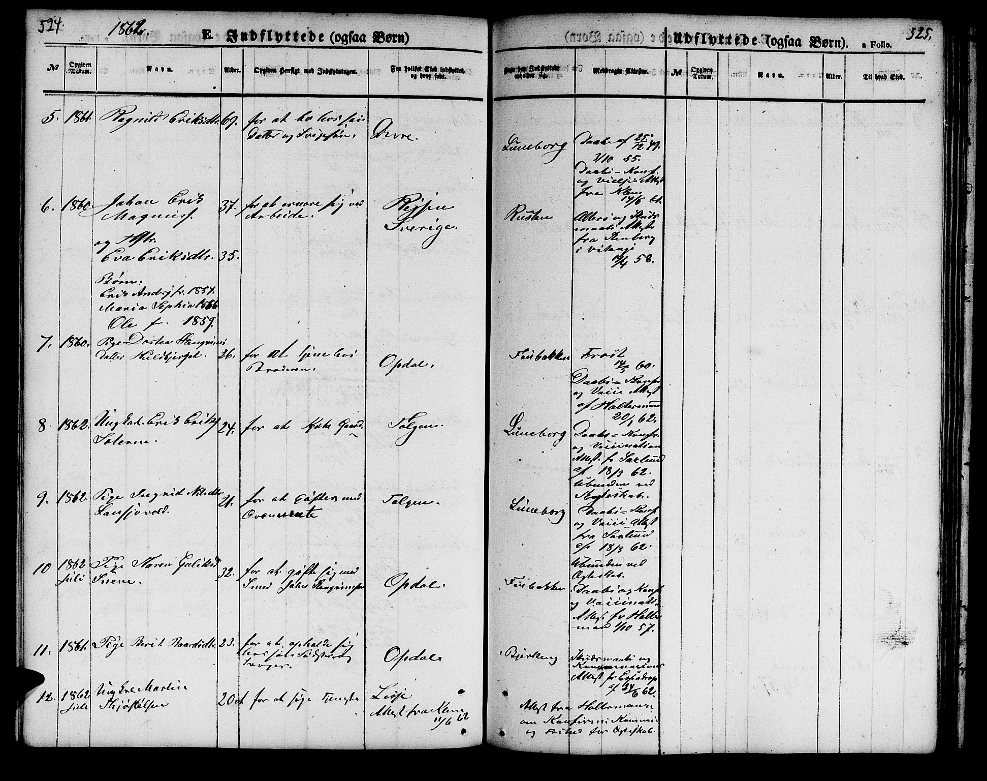 Målselv sokneprestembete, AV/SATØ-S-1311/G/Ga/Gab/L0001klokker: Parish register (copy) no. 1, 1856-1866, p. 524-525