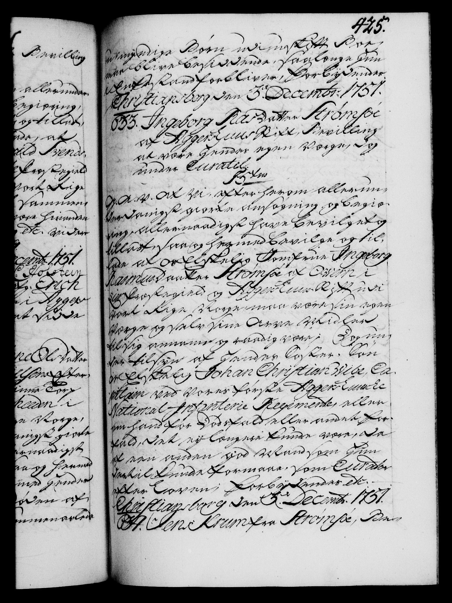 Danske Kanselli 1572-1799, AV/RA-EA-3023/F/Fc/Fca/Fcaa/L0037: Norske registre, 1751-1752, p. 425a