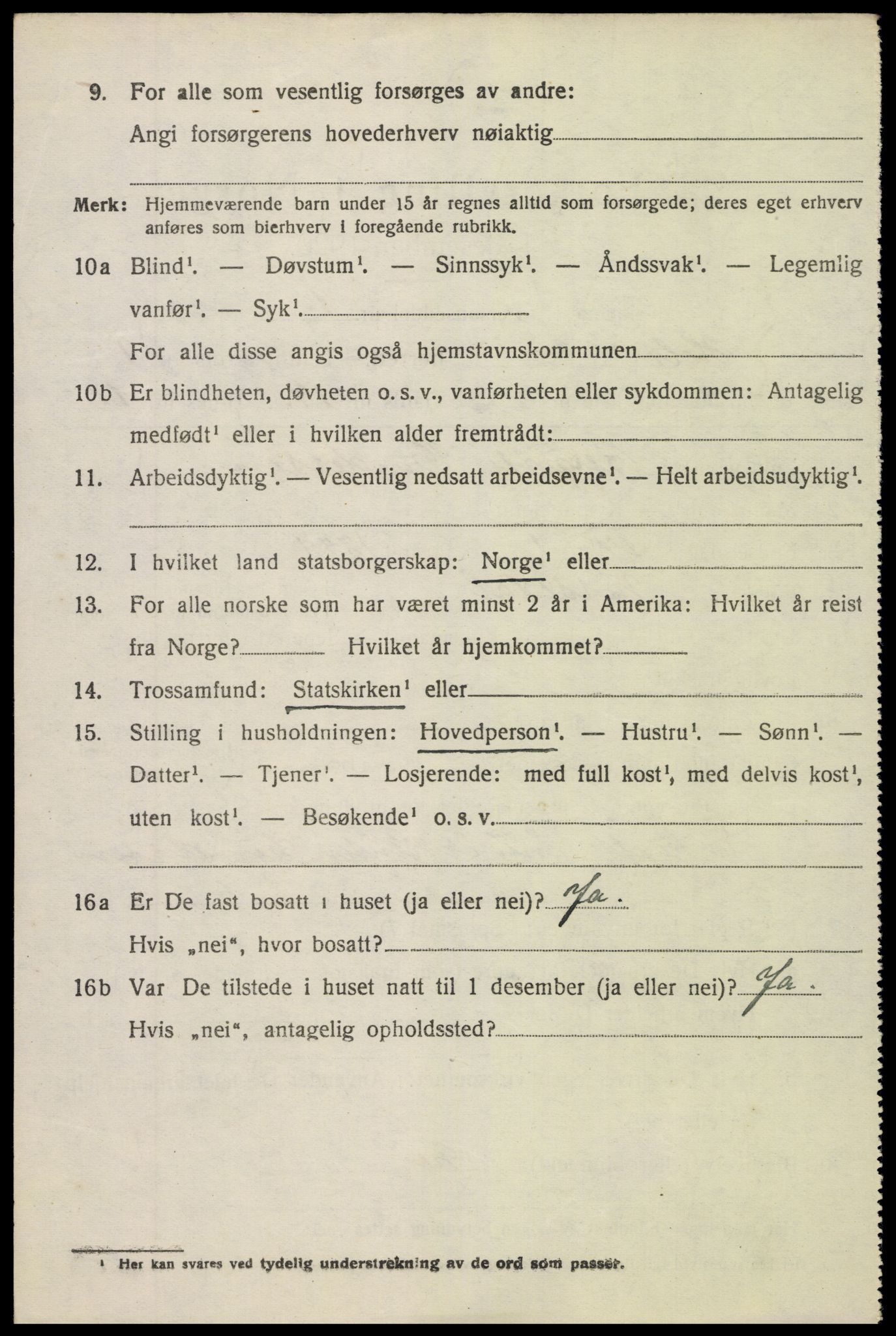 SAK, 1920 census for Holt, 1920, p. 2083