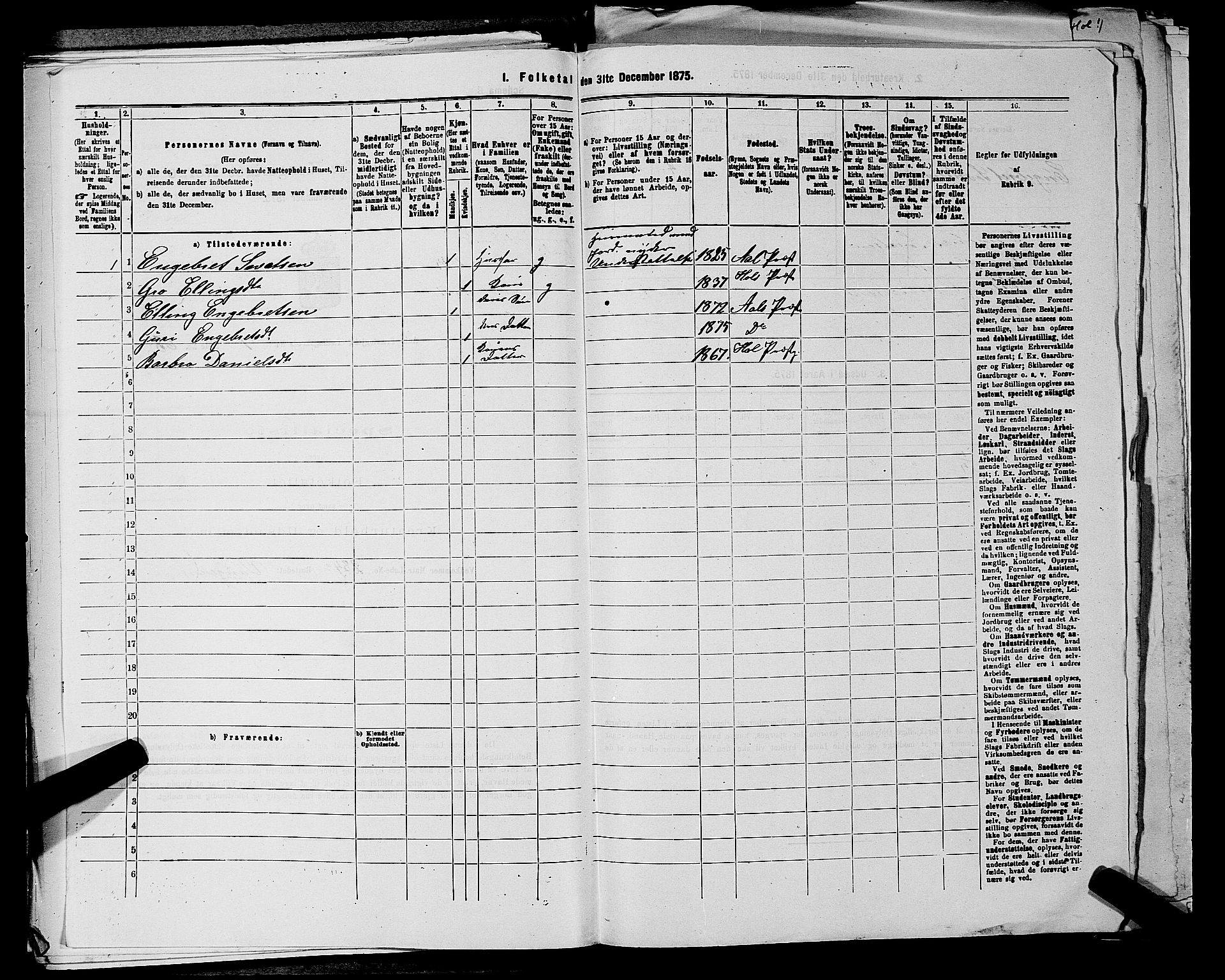 SAKO, 1875 census for 0619P Ål, 1875, p. 973