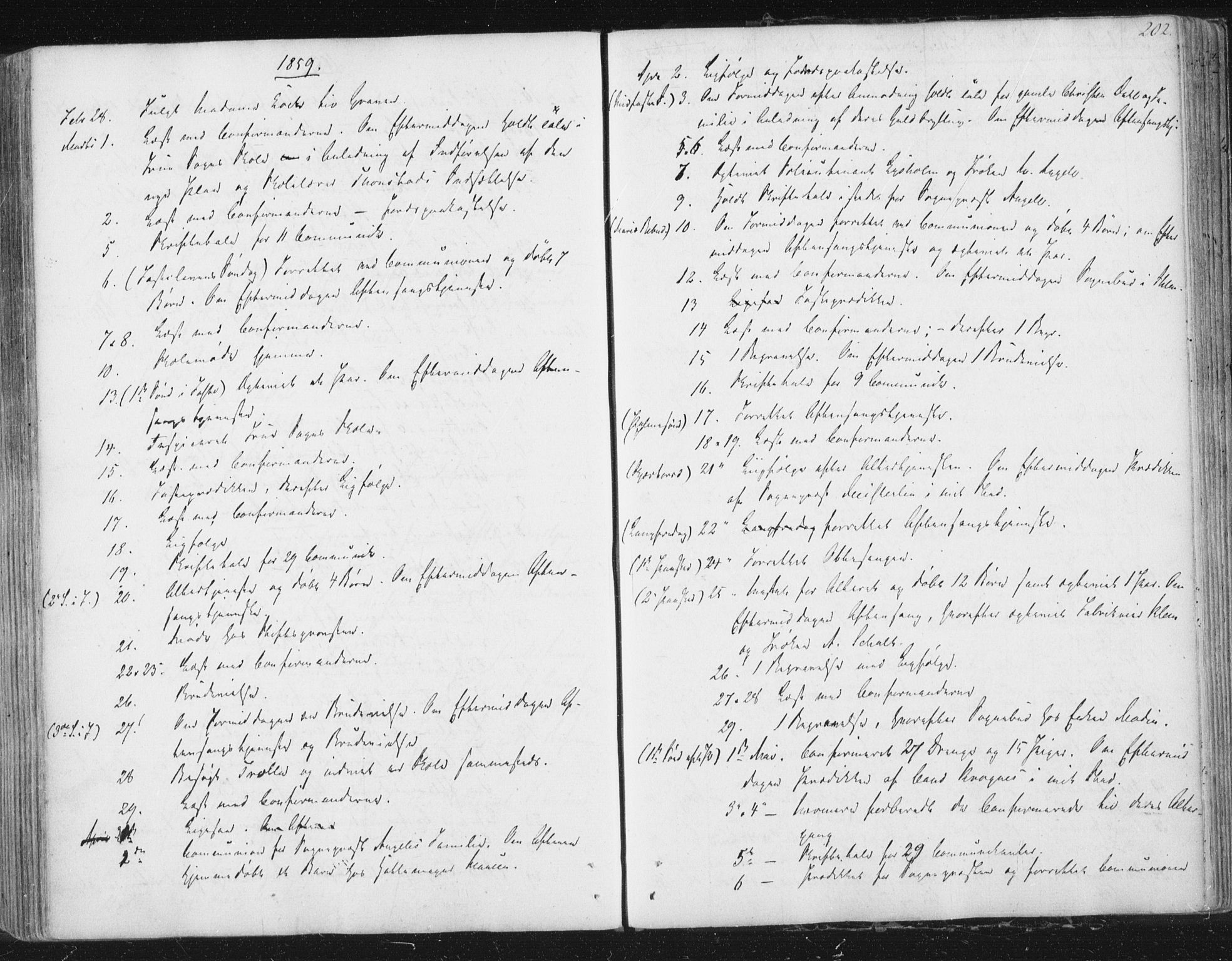 Ministerialprotokoller, klokkerbøker og fødselsregistre - Sør-Trøndelag, SAT/A-1456/602/L0127: Curate's parish register no. 602B01, 1821-1875, p. 202
