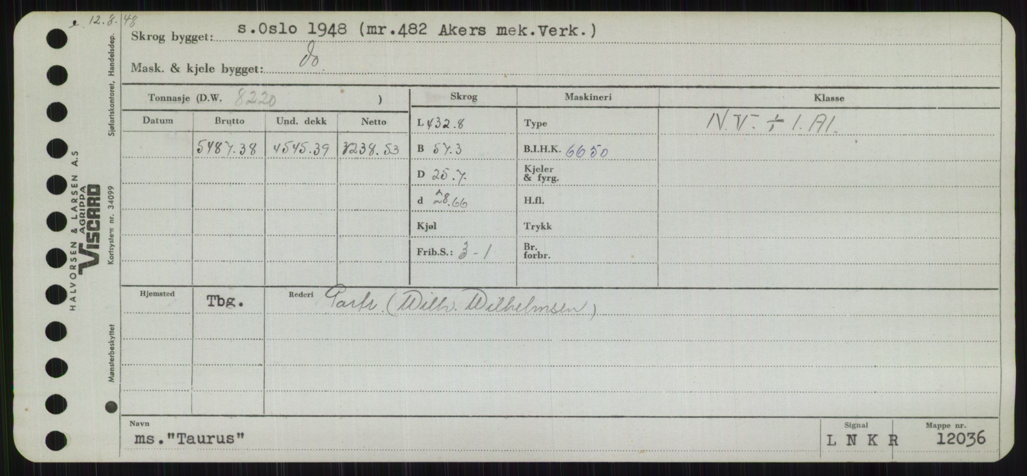 Sjøfartsdirektoratet med forløpere, Skipsmålingen, AV/RA-S-1627/H/Hb/L0005: Fartøy, T-Å, p. 61