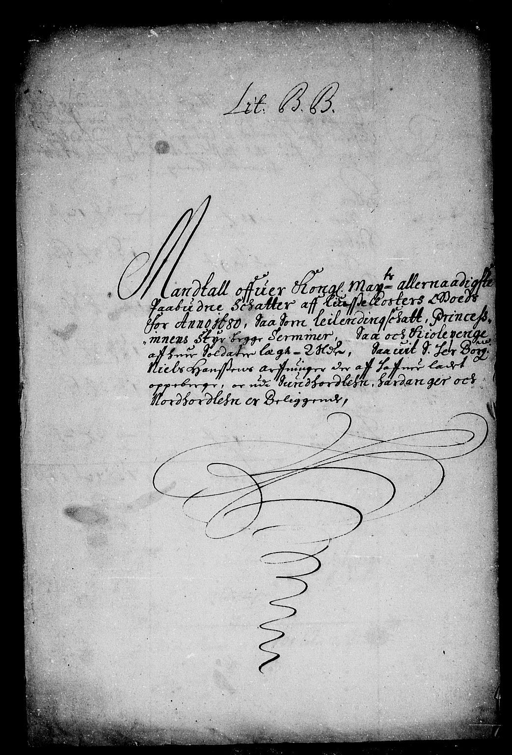 Rentekammeret inntil 1814, Reviderte regnskaper, Stiftamtstueregnskaper, Bergen stiftamt, AV/RA-EA-6043/R/Rc/L0060: Bergen stiftamt, 1680-1681